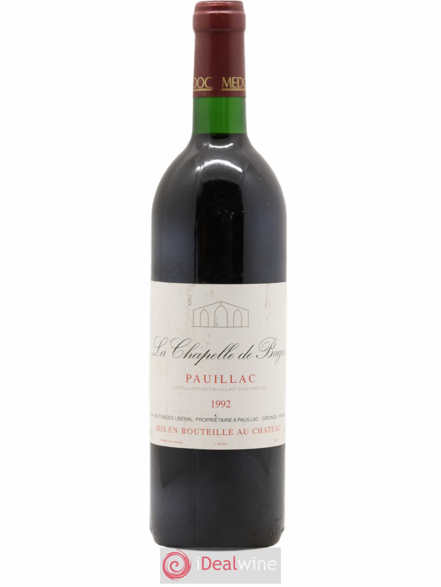 La Chapelle de Haut Bages 1992 - Lot de 1 bouteille - 0