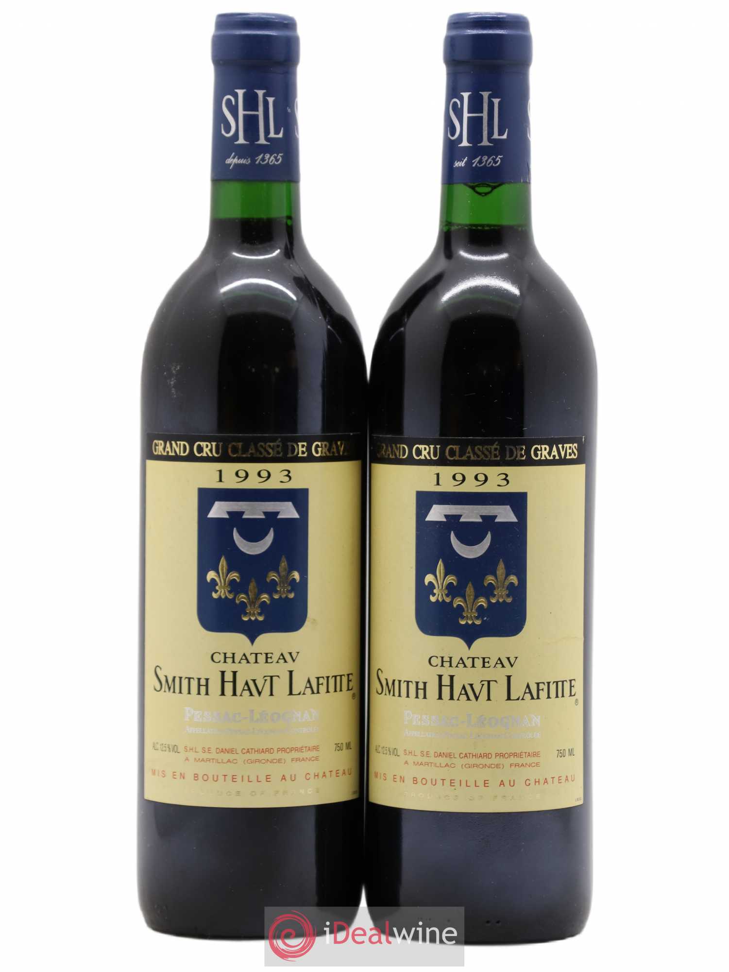 Château Smith Haut Lafitte Cru Classé de Graves 1993 - Lot de 2 bouteilles - 0