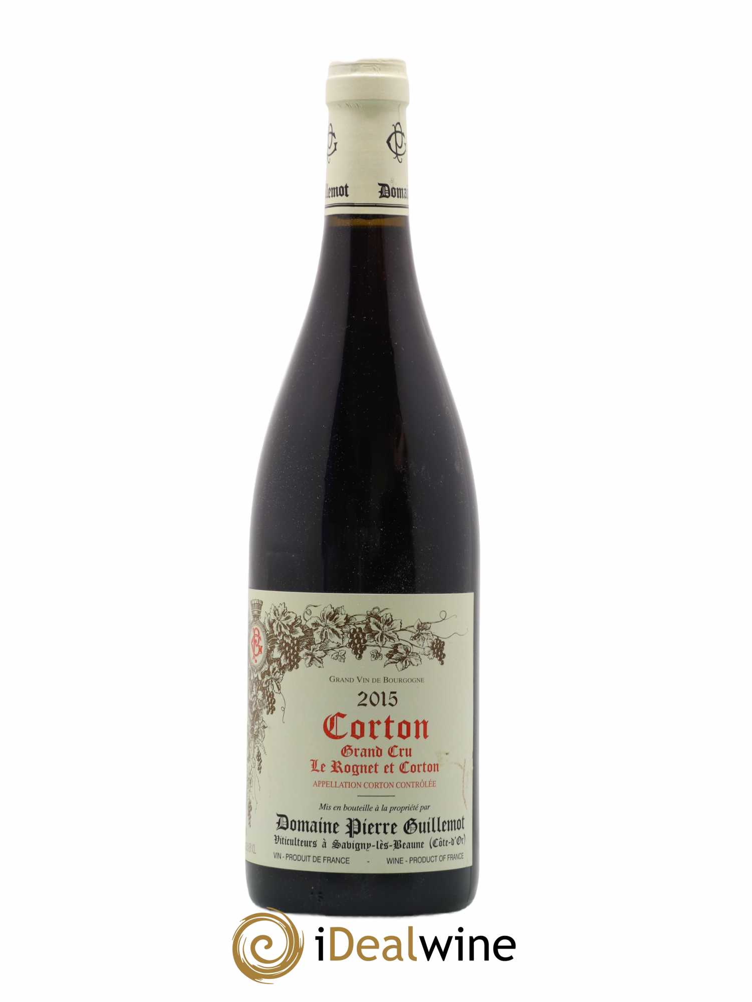 Corton Grand Cru Le Rognet et Corton P Guillemot 2015 - Lot de 1 bouteille - 0