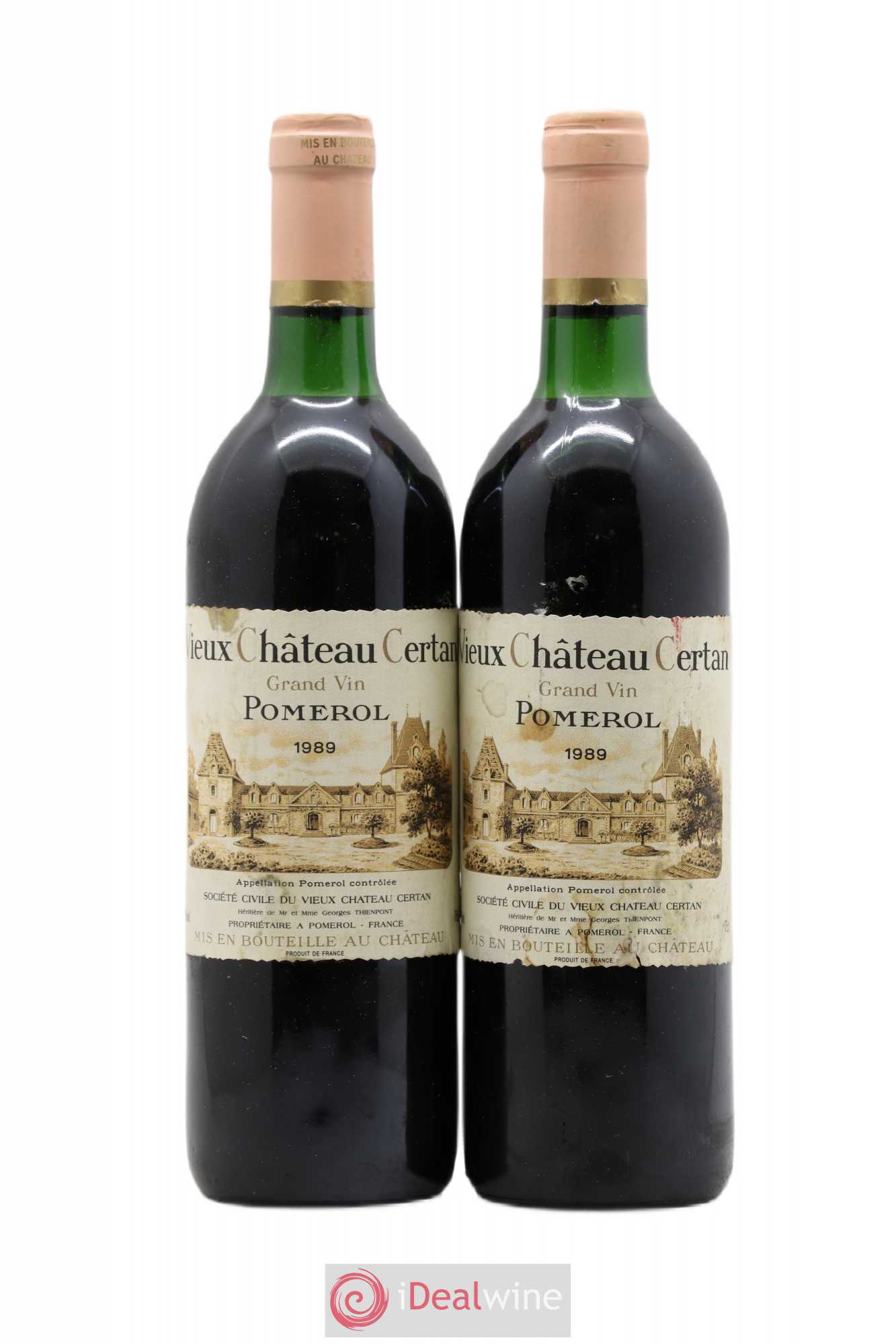 Vieux Château Certan 1989 - Lot de 2 bouteilles - 0