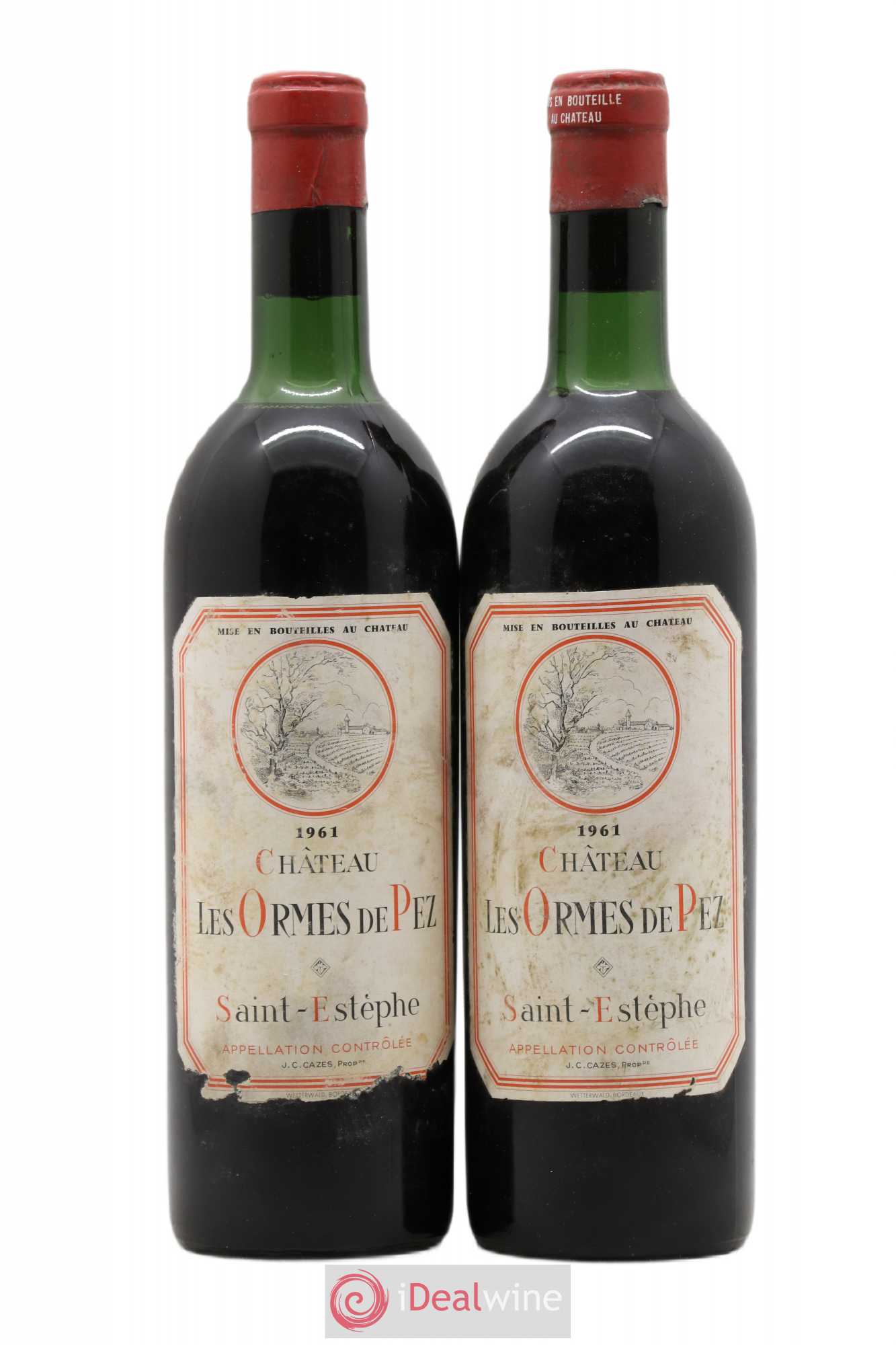 Château les Ormes de Pez 1961 - Lot de 2 bouteilles - 0