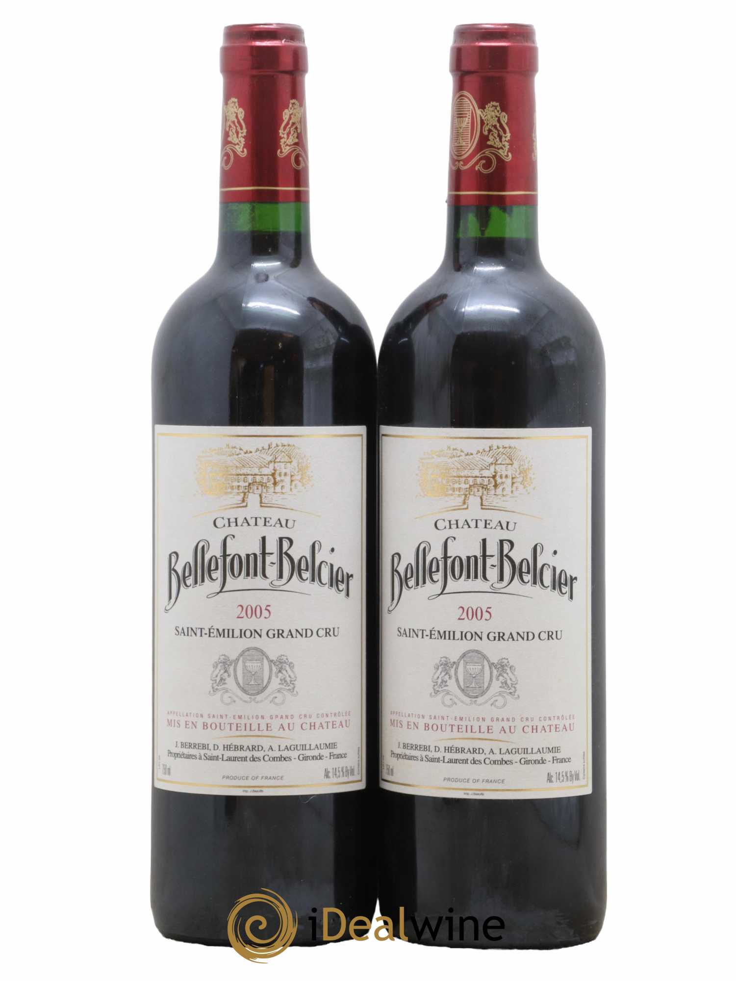 Château Bellefont-Belcier Grand Cru Classé 2005 - Lot de 2 bouteilles - 0