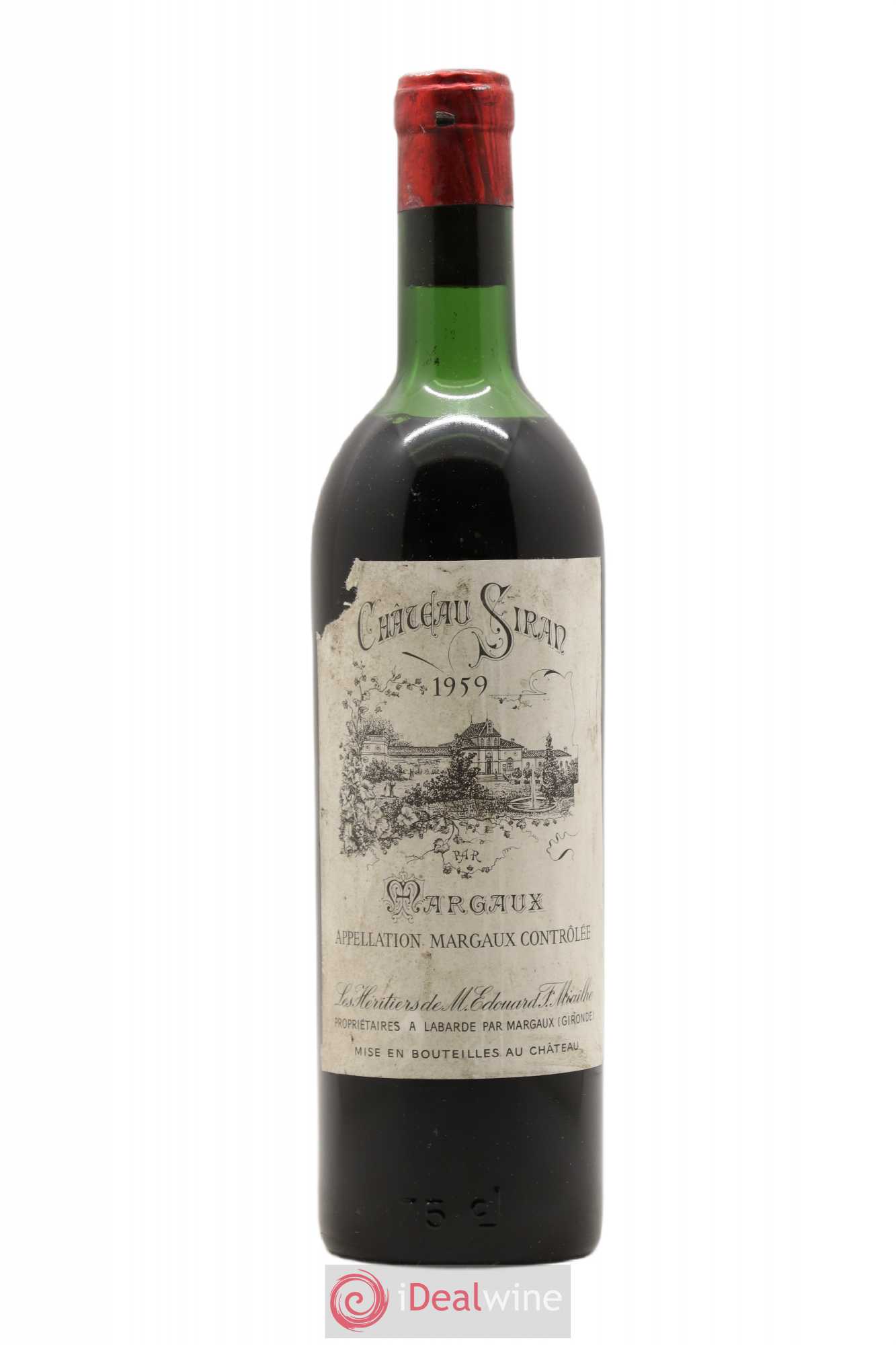 Château Siran 1959 - Lot de 1 bouteille - 0