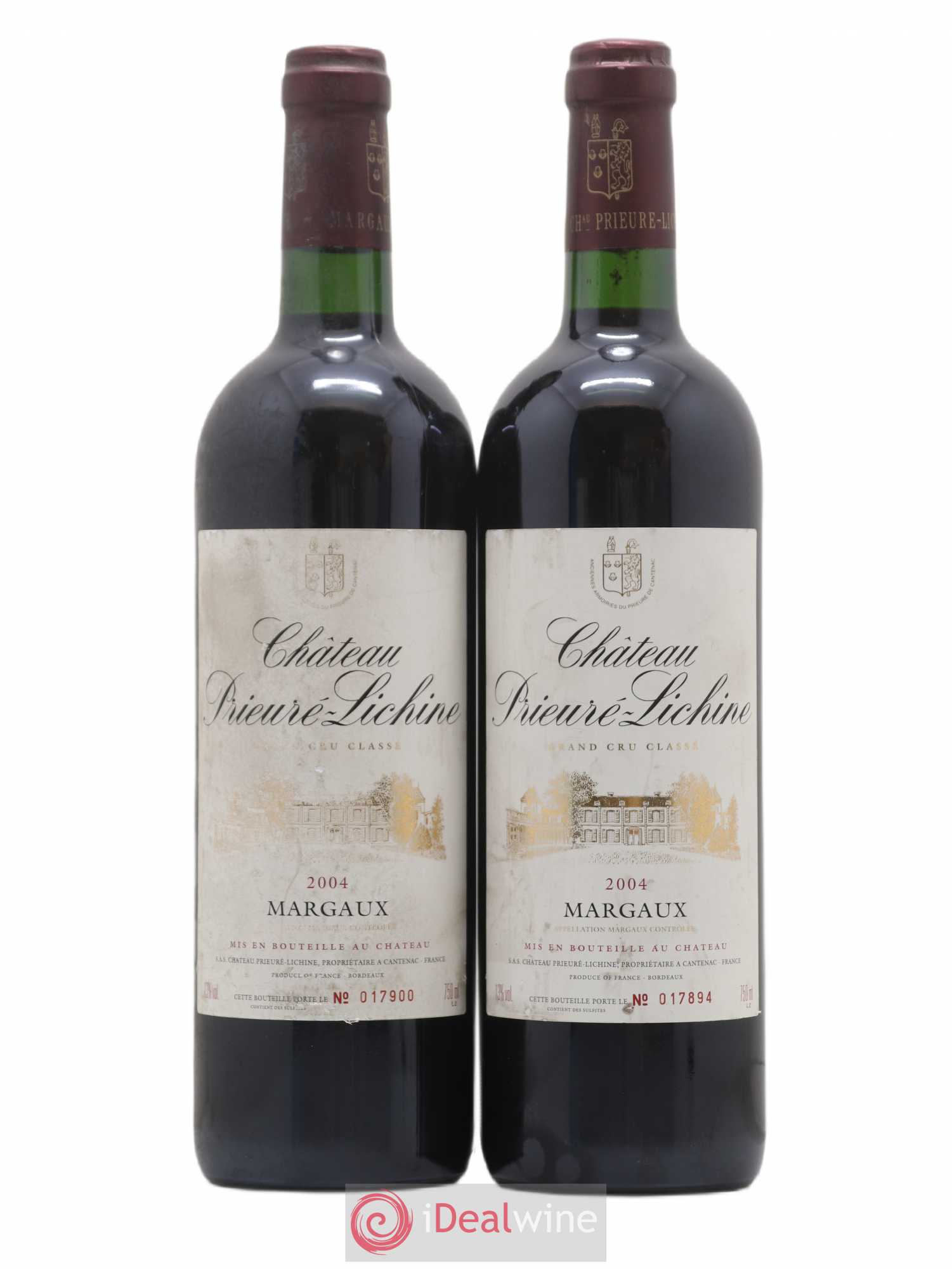 Château Prieuré Lichine 4ème Grand Cru Classé 2004 - Lot de 2 bouteilles - 0