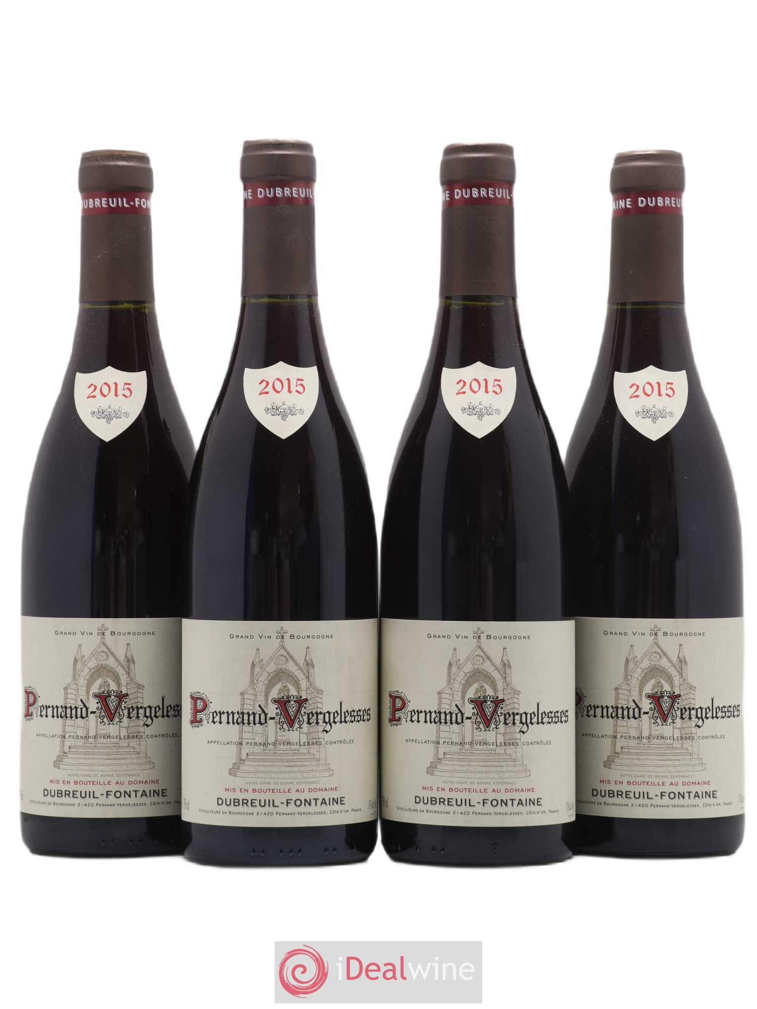 Pernand-Vergelesses Dubreuil-Fontaine (sans prix de réserve) 2015 - Posten von 4 Flaschen - 0