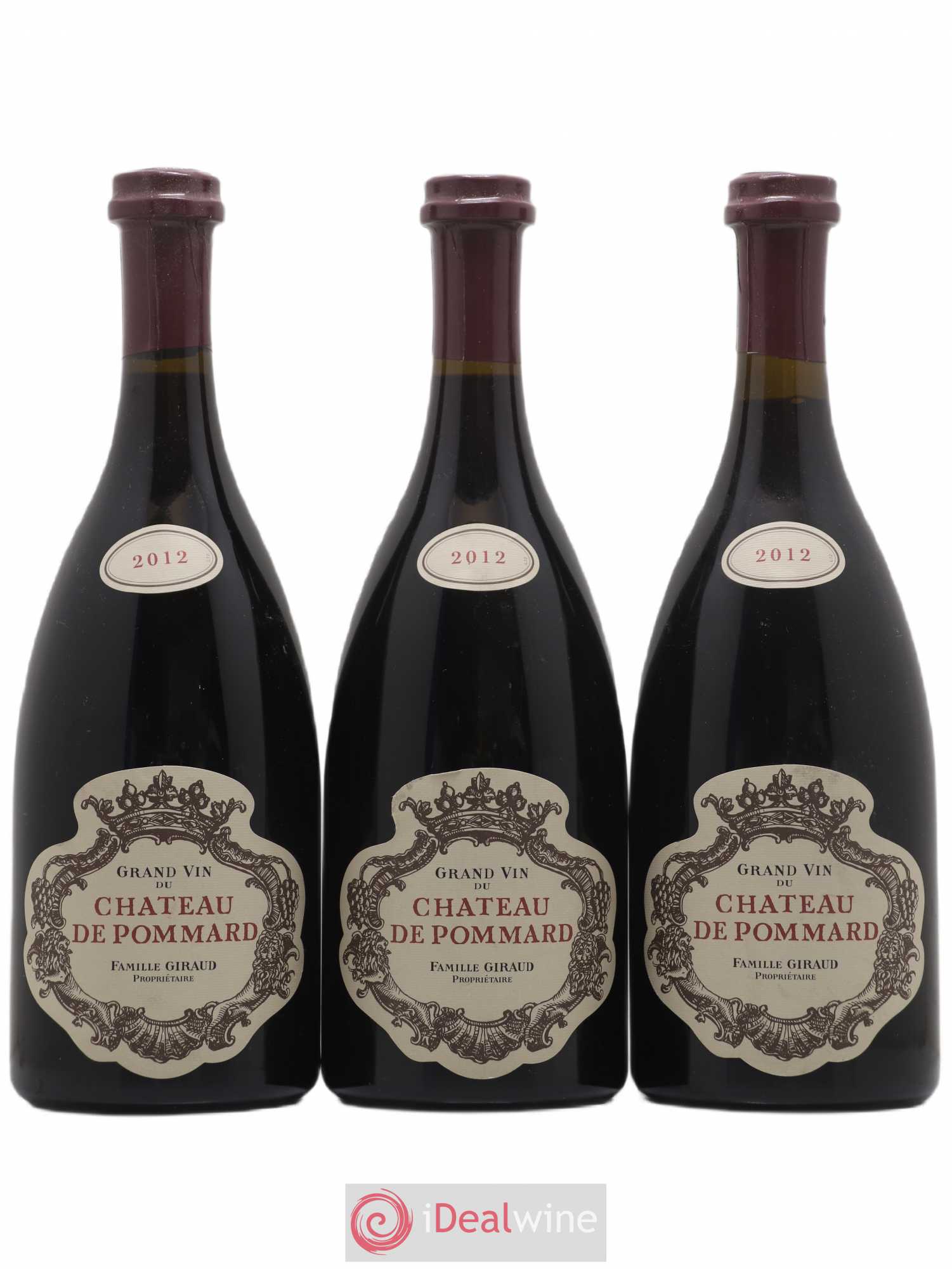 Pommard Château de Pommard 2012 - Lot de 3 bouteilles - 0