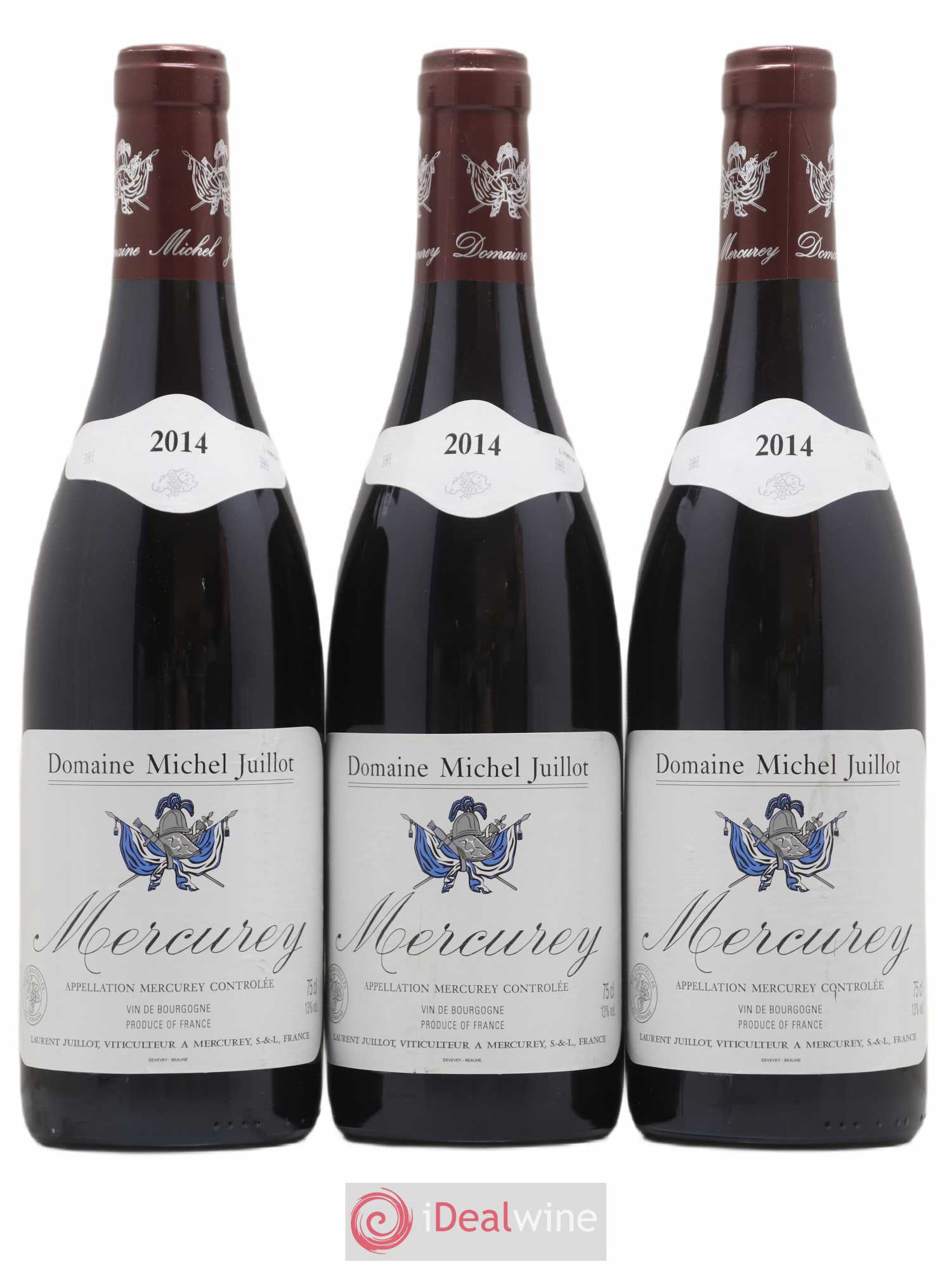 Mercurey Michel Juillot (Domaine) (sans prix de réserve) 2014 - Lot de 3 bouteilles - 0