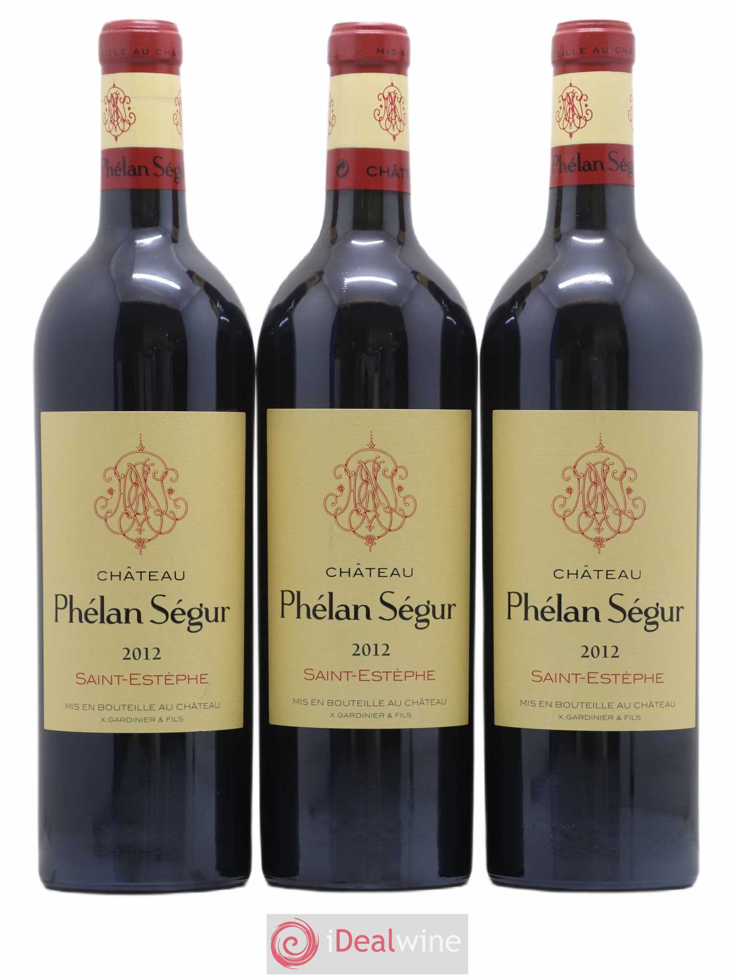Château Phélan Ségur 2012 - Lot de 3 bouteilles - 0