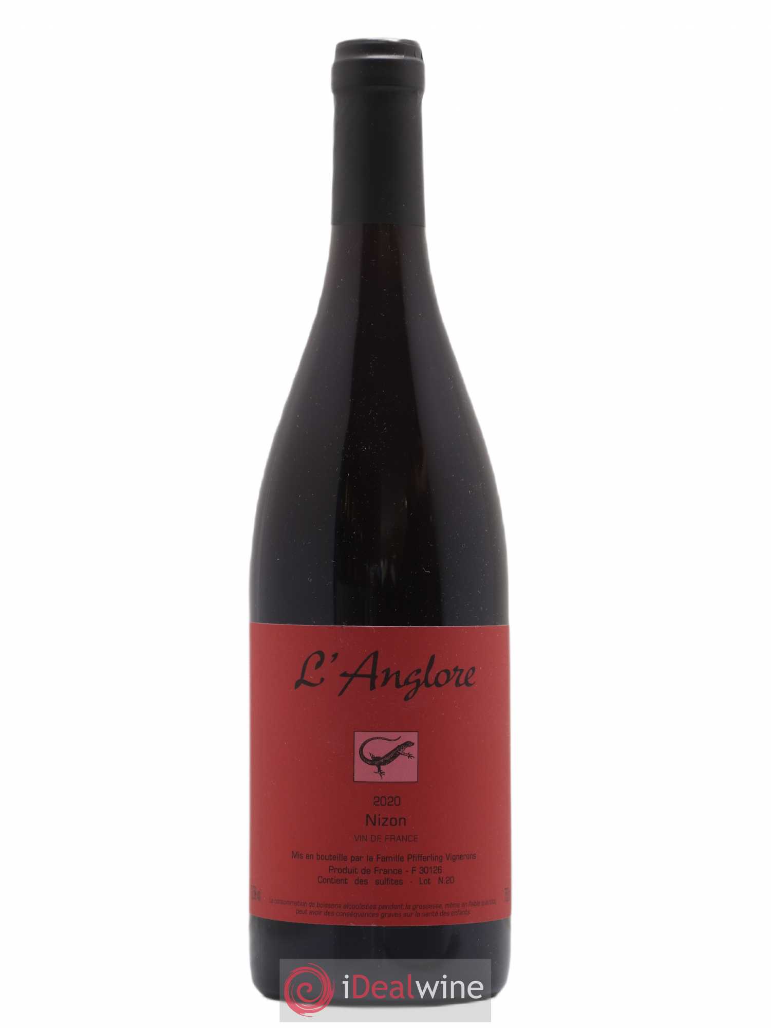 Vin de France Nizon L'Anglore 2020 - Lot de 1 bouteille - 0
