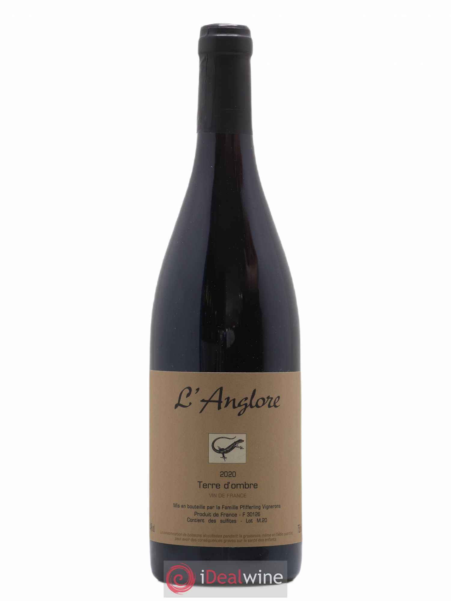 Vin de France Terre d'Ombre L'Anglore 2020 - Lot de 1 bouteille - 0