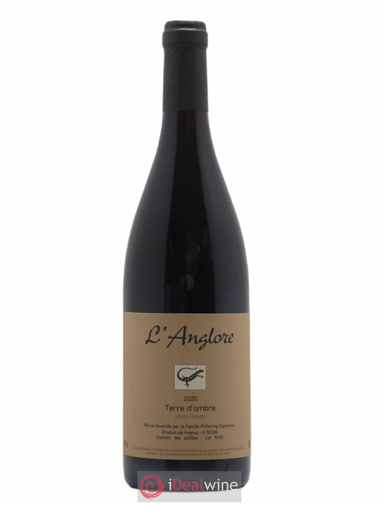 Vin de France Terre d'Ombre L'Anglore 2020 - Lot de 1 bouteille - 0