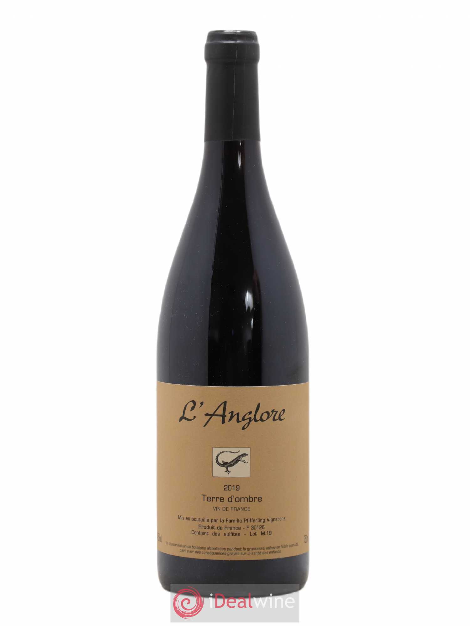 Vin de France Terre d'Ombre L'Anglore 2019 - Lot de 1 bouteille - 0
