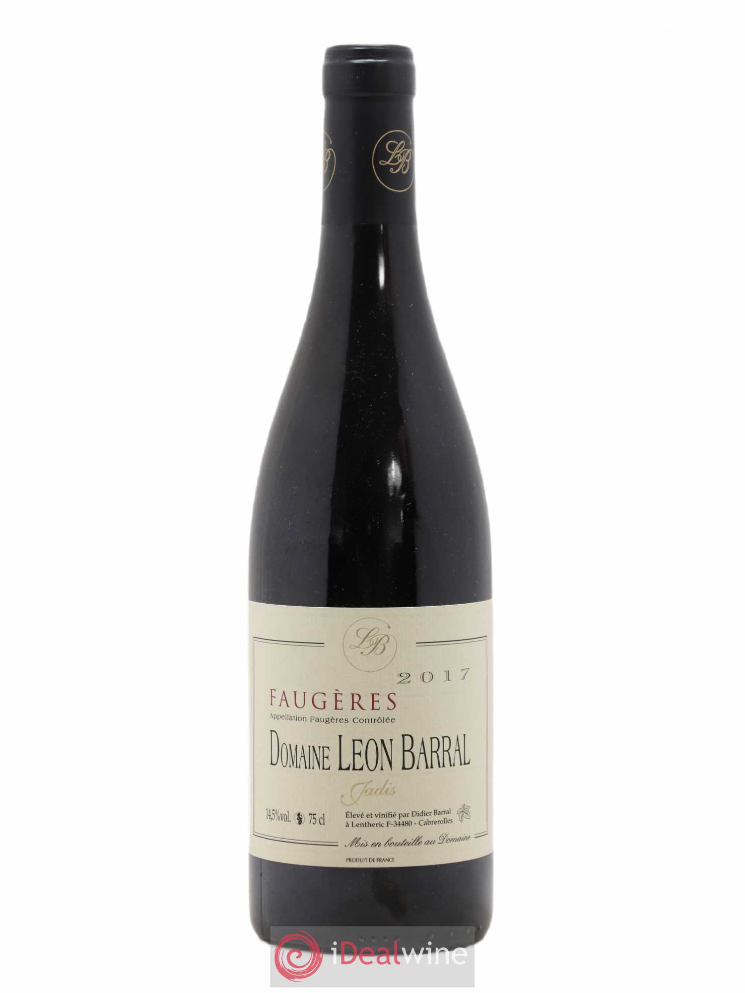 Faugères Jadis Domaine Léon Barral 2017 - Lot de 1 bouteille - 0
