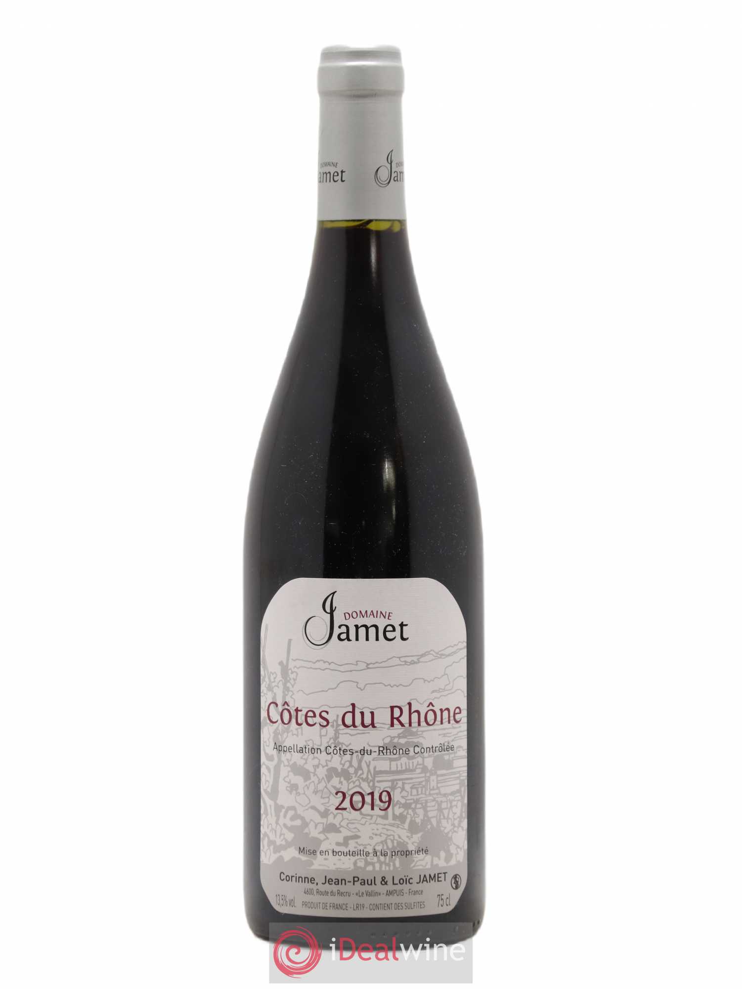Côtes-du-Rhône Jamet (Domaine) 2019 - Lot de 1 bouteille - 0