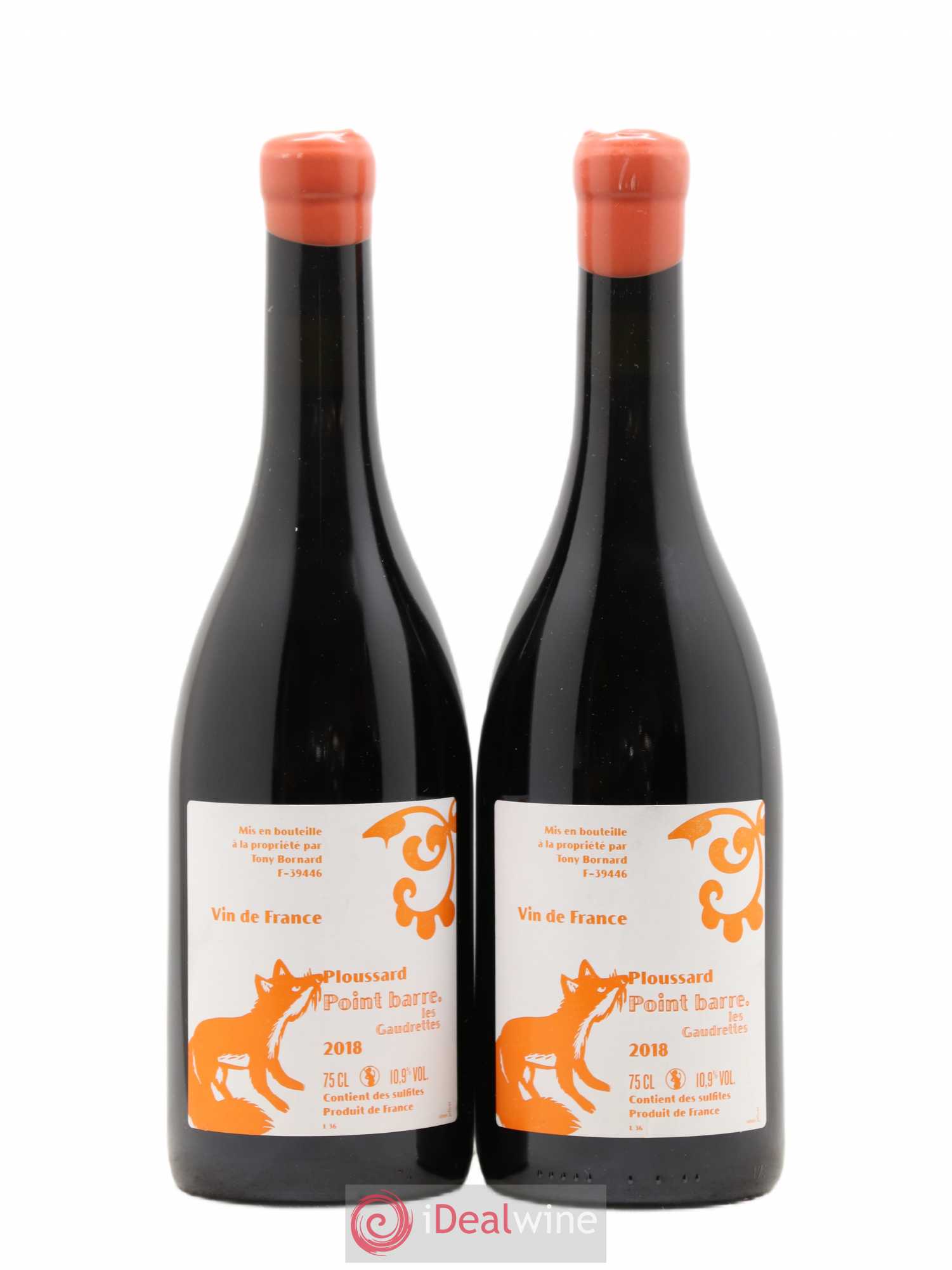 Vin de France Ploussard Point Barre Les Gaudrettes Bornard 2018 - Posten von 2 Flaschen - 0