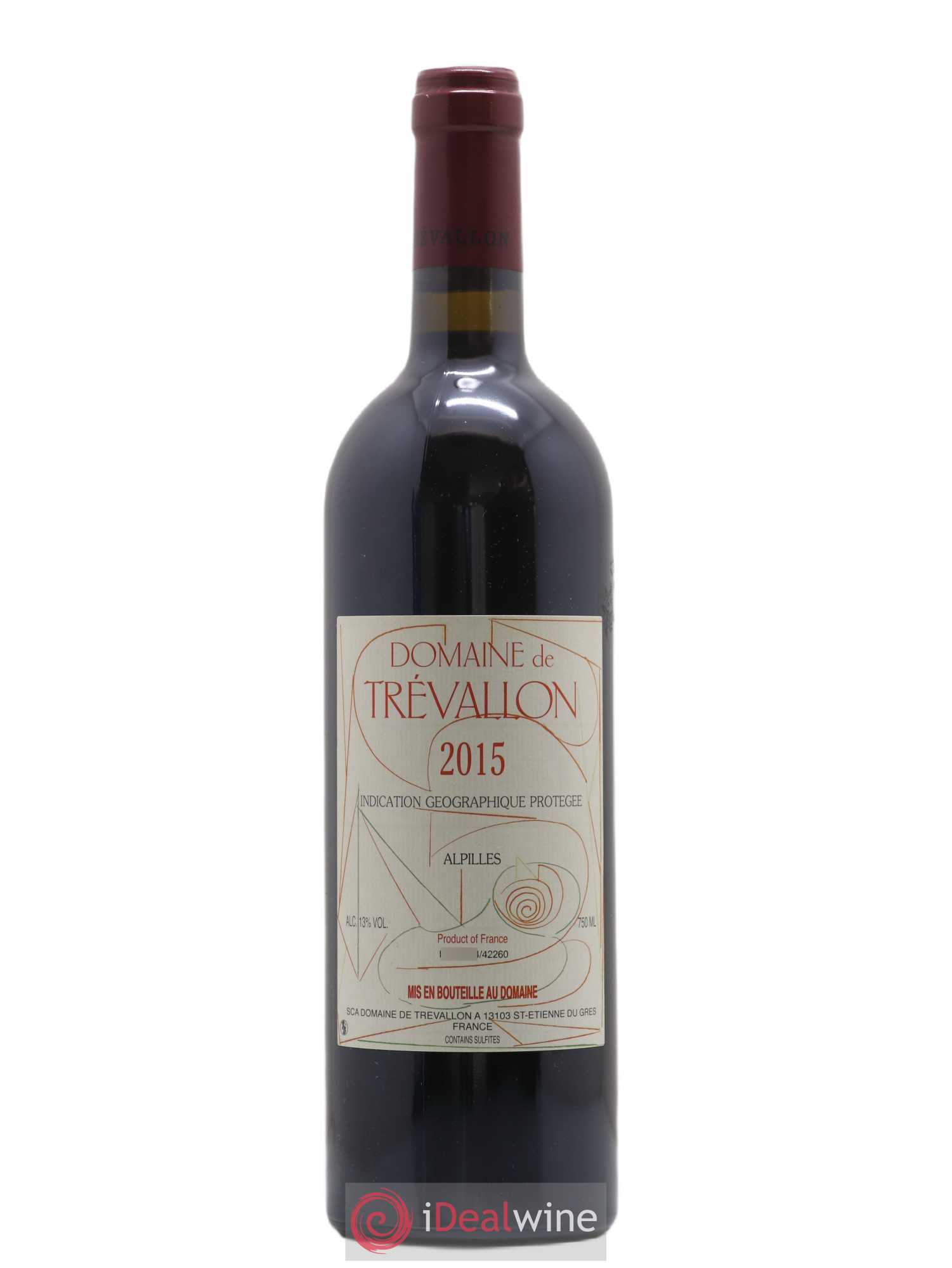 Alpilles Trévallon (Domaine de) Eloi Dürrbach 2015 - Lot de 1 bouteille - 0