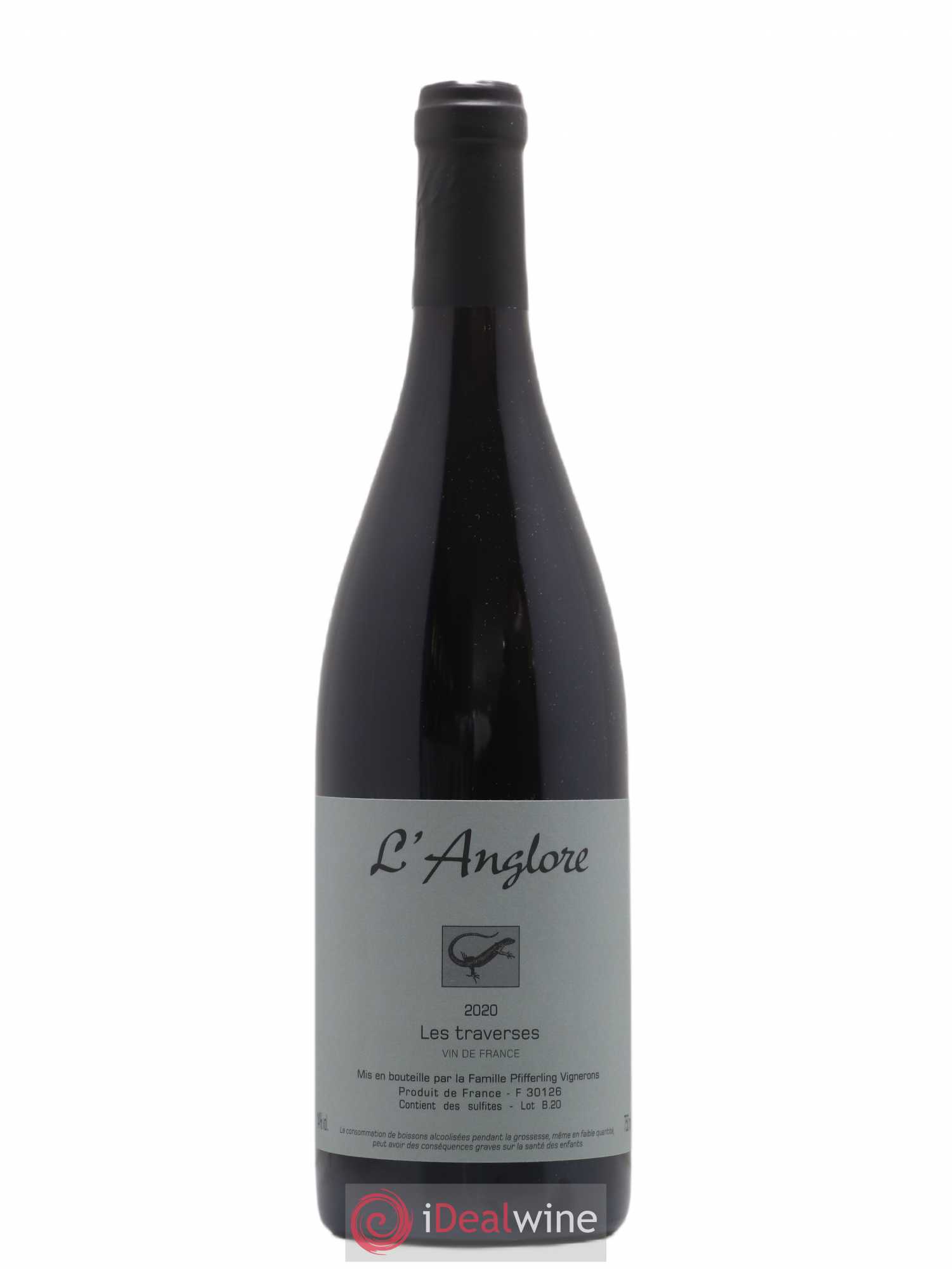 Vin de France Les Traverses L'Anglore 2020 - Lot de 1 bouteille - 0
