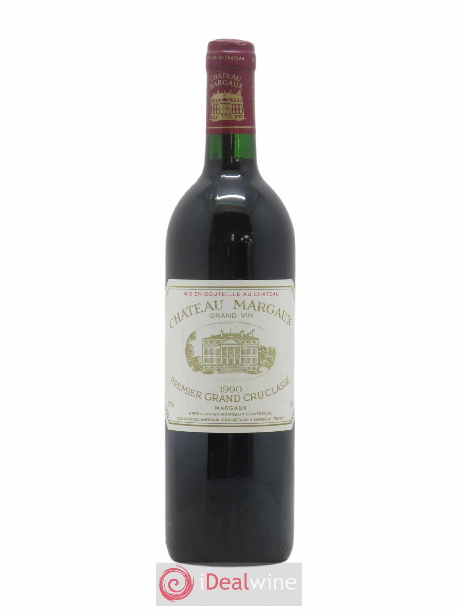 Château Margaux 1er Grand Cru Classé 1990 - Lot de 1 bouteille - 0