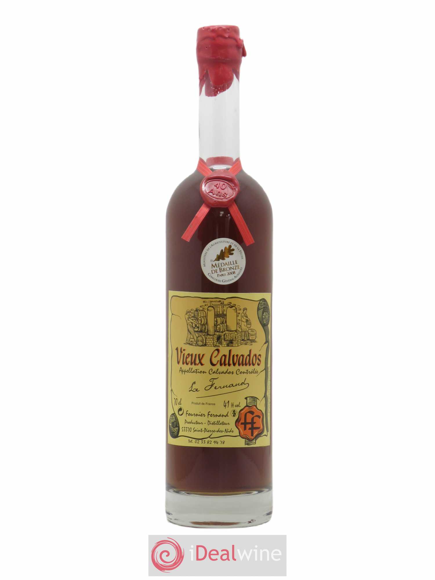 Calvados 40 ans Le Fernand Fernand Fournier - Lotto di 1 bottiglia - 0