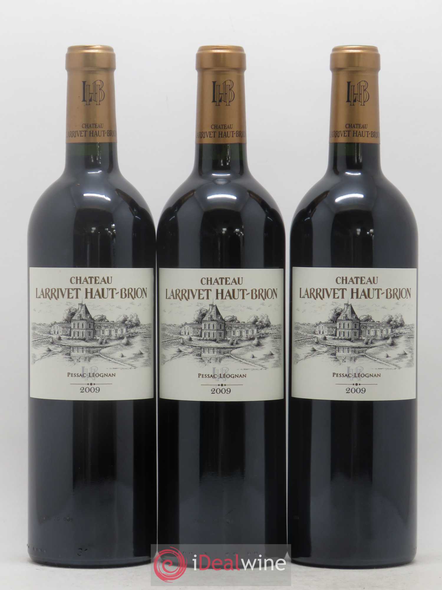 Château Larrivet Haut-Brion 2009 - Lot de 12 bouteilles - 1