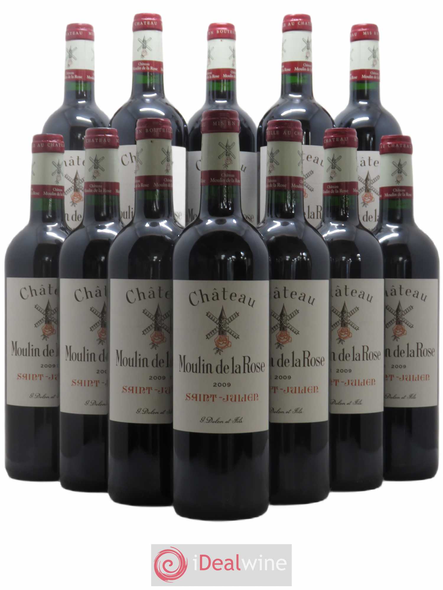 Château Moulin de la Rose Cru Bourgeois 2009 - Lot de 12 bouteilles - 0