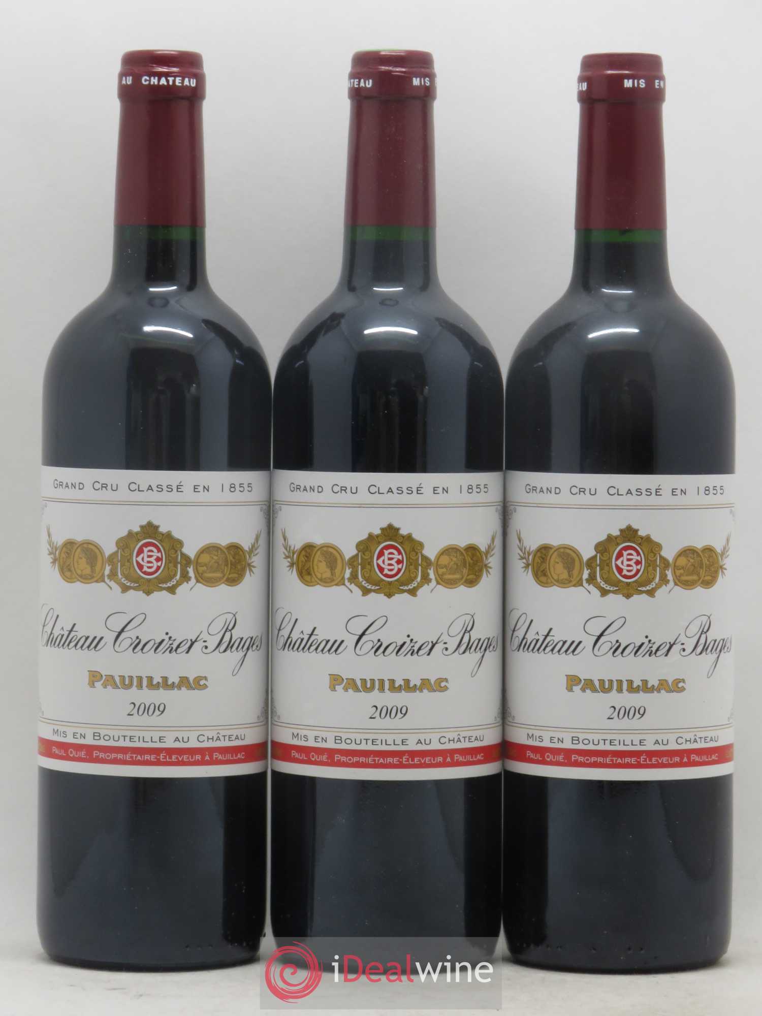 Château Croizet Bages 5ème Grand Cru Classé 2009 - Lot de 6 bouteilles - 1
