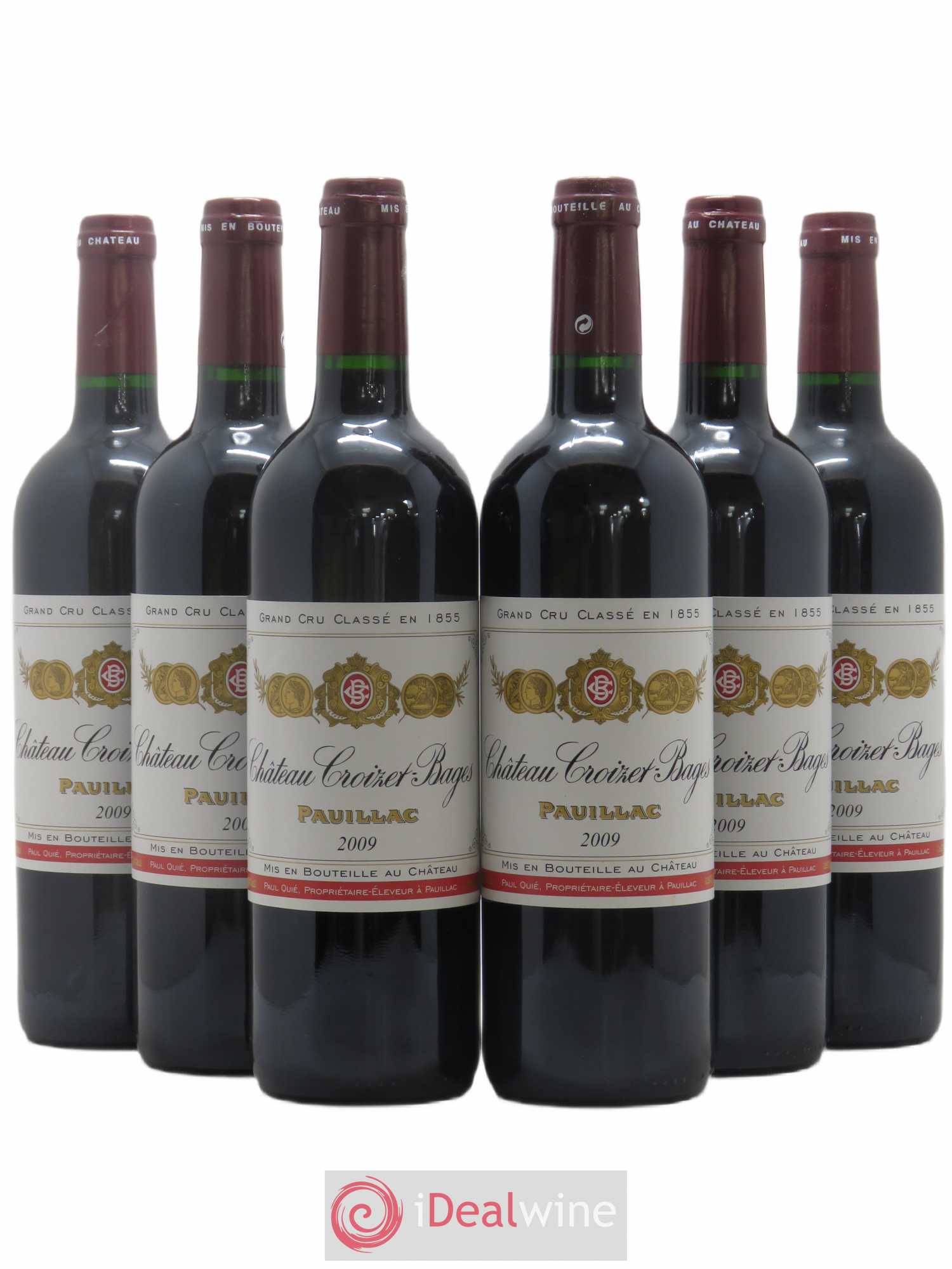 Château Croizet Bages 5ème Grand Cru Classé 2009 - Lot de 6 bouteilles - 0