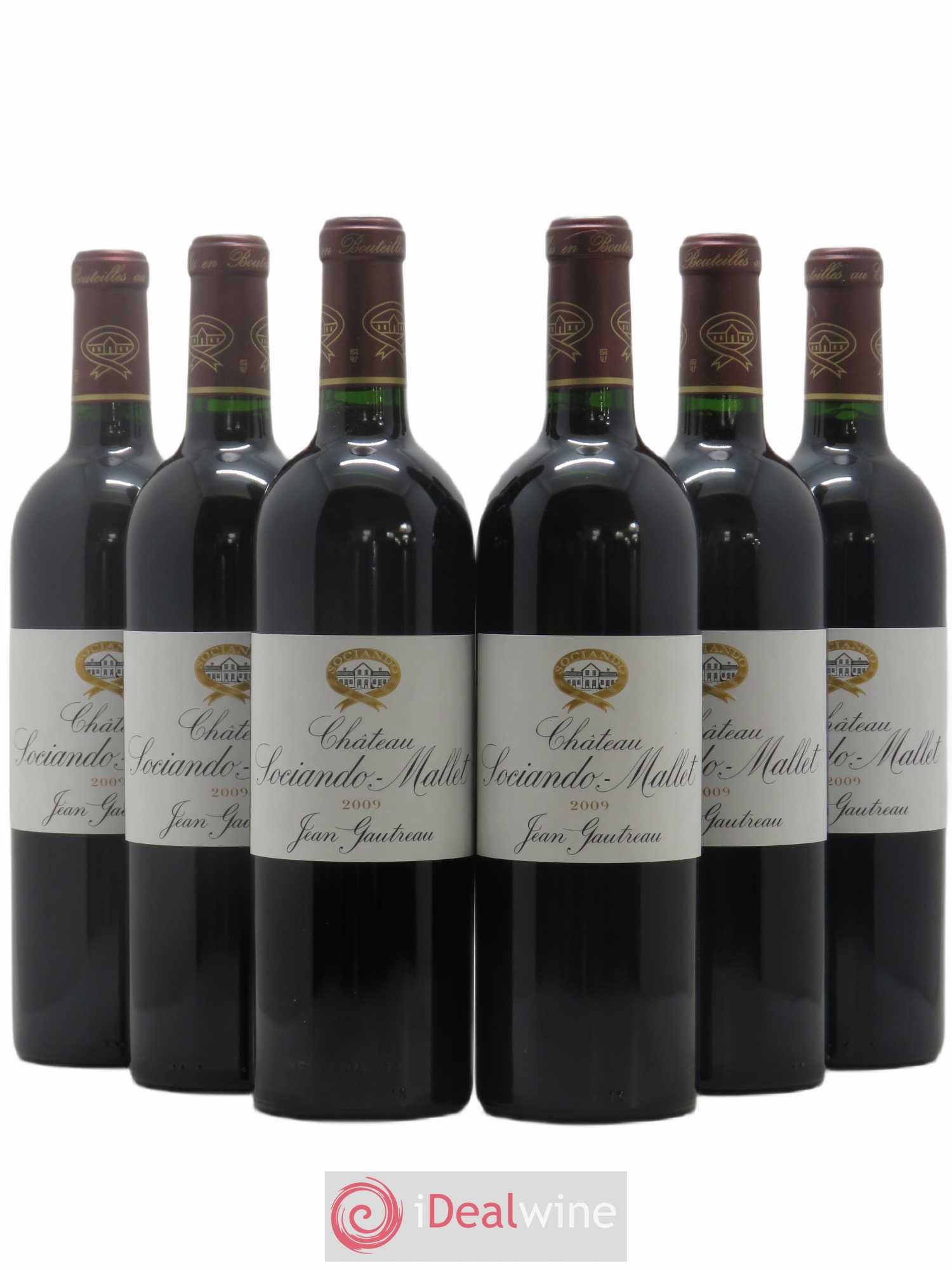 Château Sociando Mallet 2009 - Lot de 6 bouteilles - 0