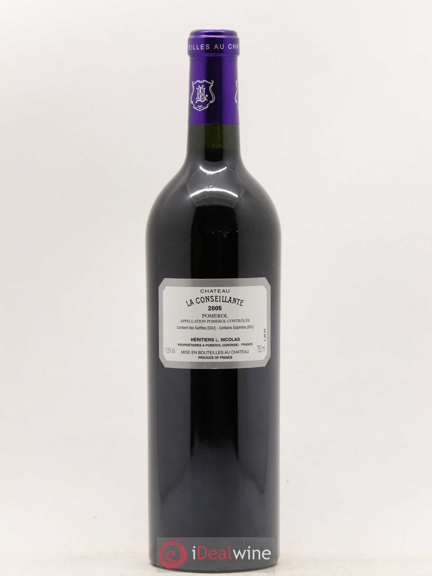 Château la Conseillante 2005 - Lot de 1 bouteille - 1