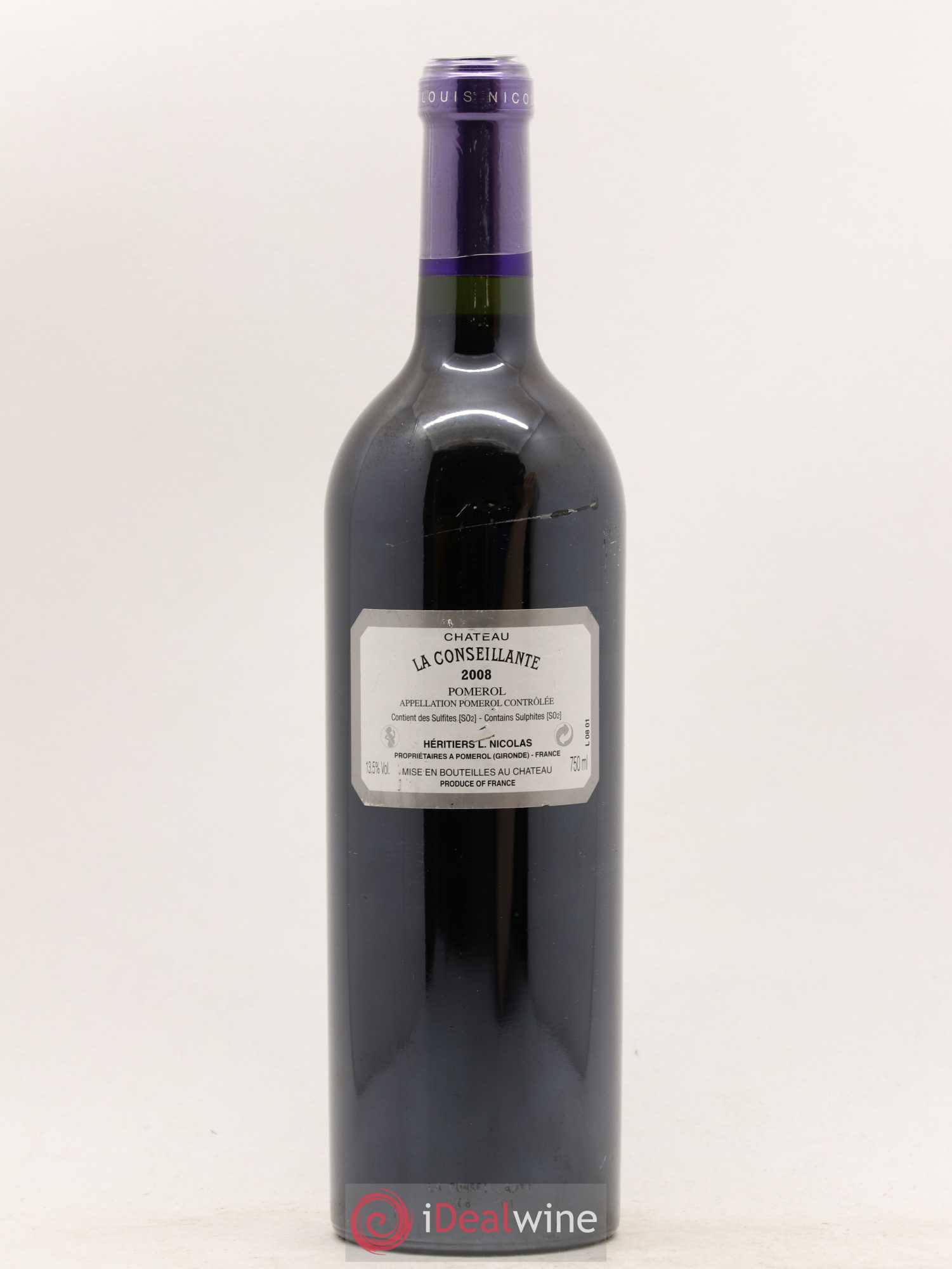 Château la Conseillante 2008 - Lot de 1 bouteille - 1