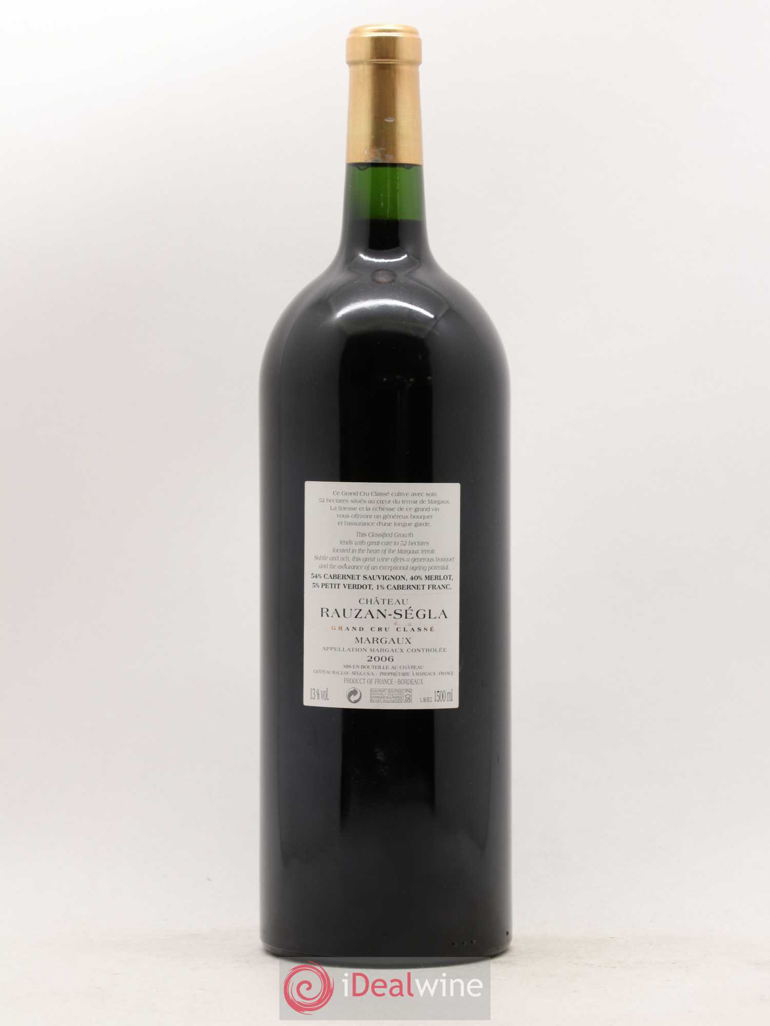 Château Rauzan Ségla Grand Cru Classé 2006 - Lot de 1 magnum - 1