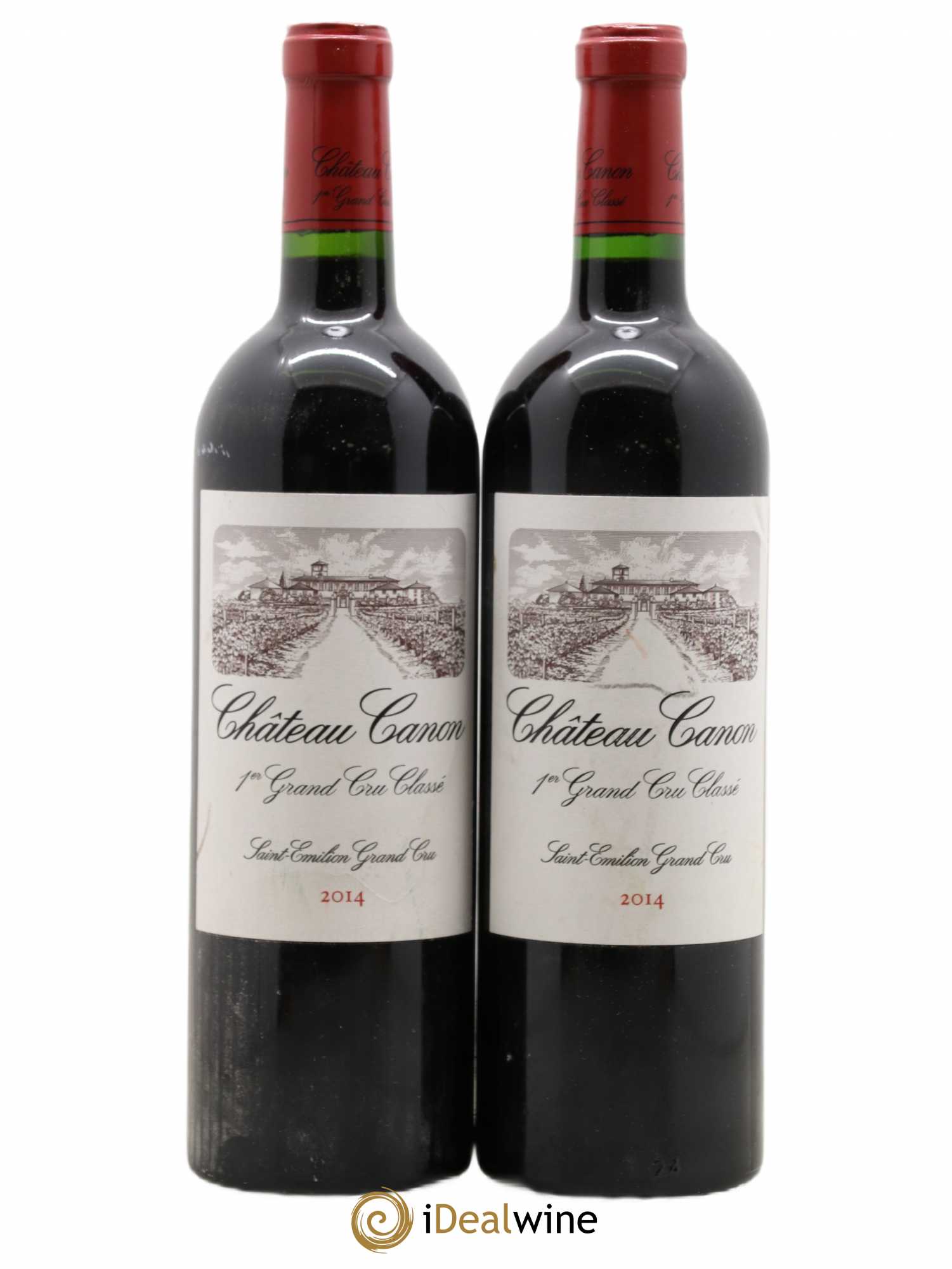 Château Canon 1er Grand Cru Classé B 2014 - Lot de 2 bouteilles - 0