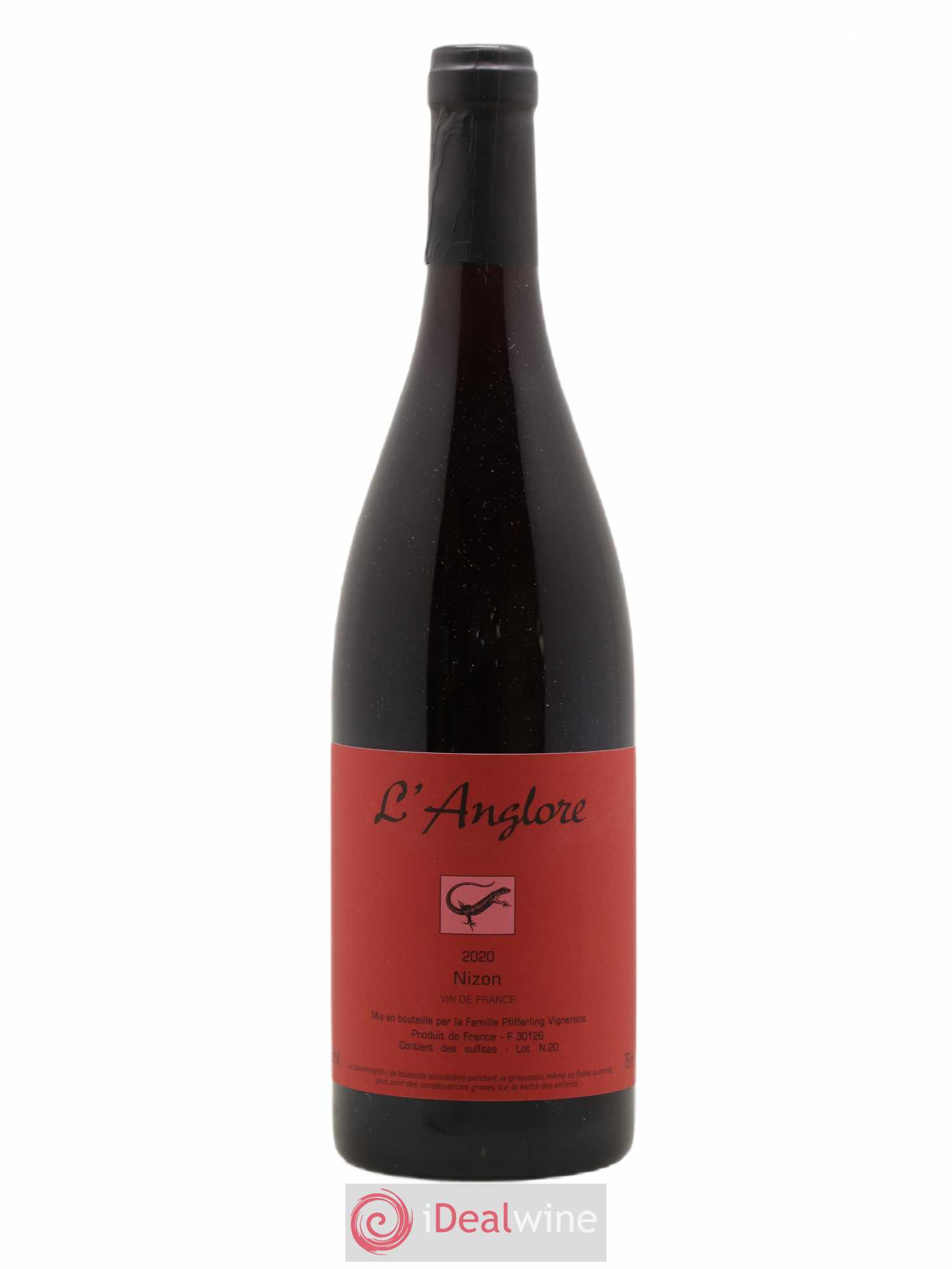 Vin de France Nizon L'Anglore 2020 - Lot de 1 bouteille - 0
