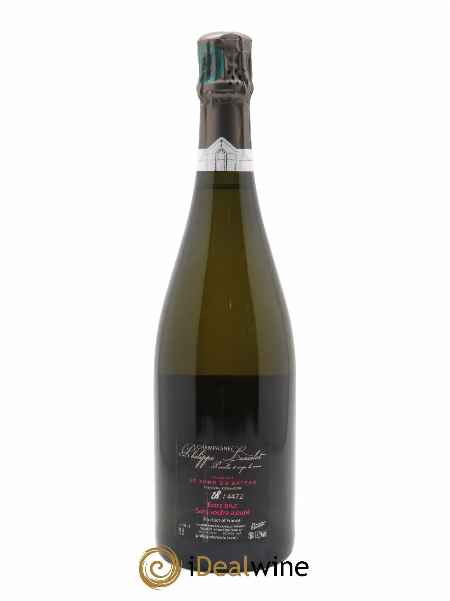 Chouilly Le fond du bateau Brut Nature Philippe Lancelot  2018 - Lot of 1 bottle - 1