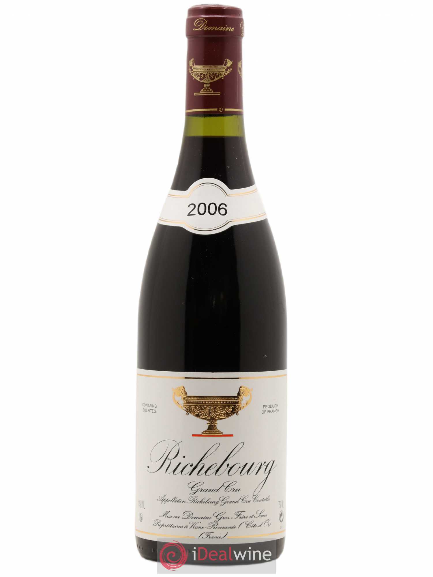 Richebourg Grand Cru Gros Frère & Soeur 2006 - Lot de 1 bouteille - 0