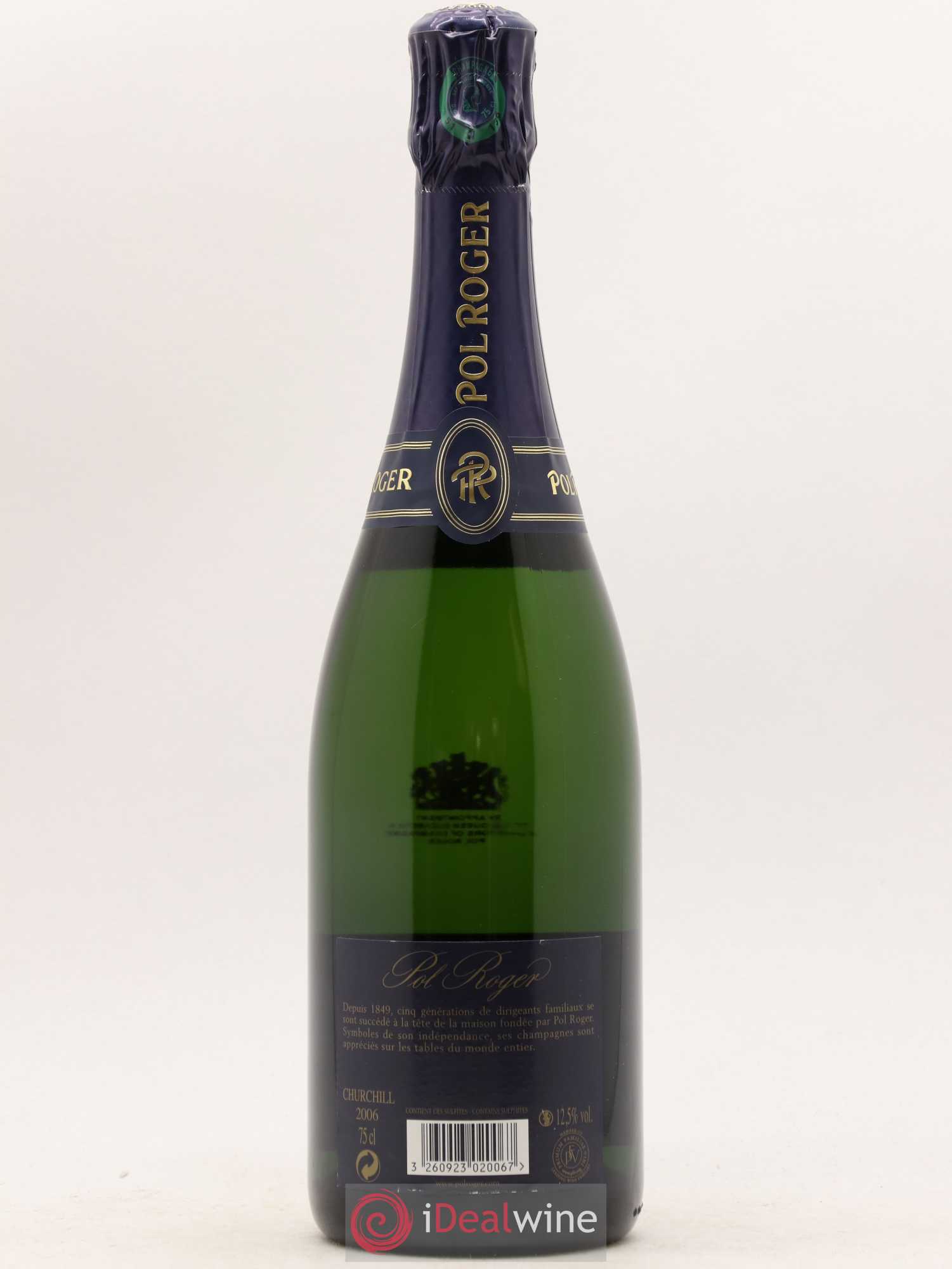 Cuvée Winston Churchill Pol Roger 2006 - Lot de 1 bouteille - 1