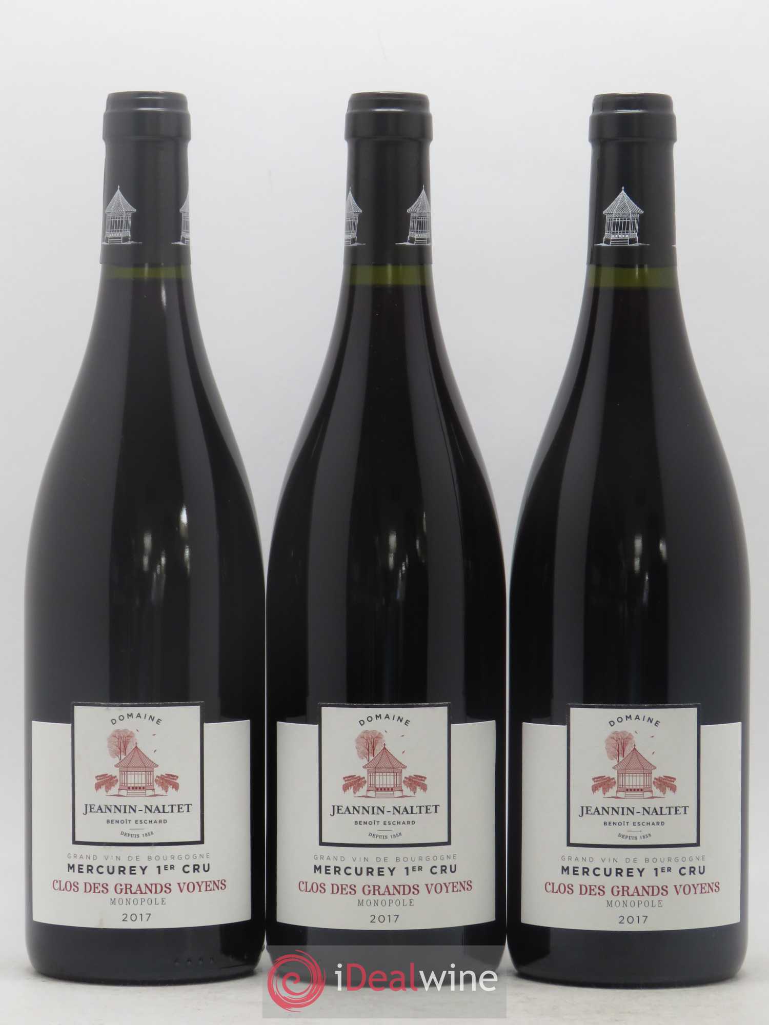 Mercurey 1er Cru Clos des Grands Voyens Monopole Domaine Jeannin-Naltet 2017 - Posten von 6 Flaschen - 1