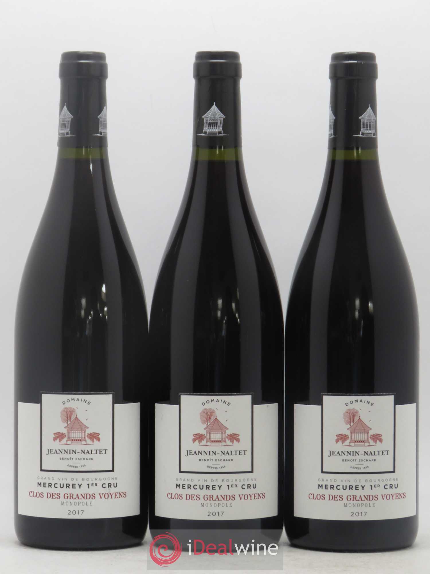 Mercurey 1er Cru Clos des Grands Voyens Monopole Domaine Jeannin-Naltet 2017 - Posten von 6 Flaschen - 2
