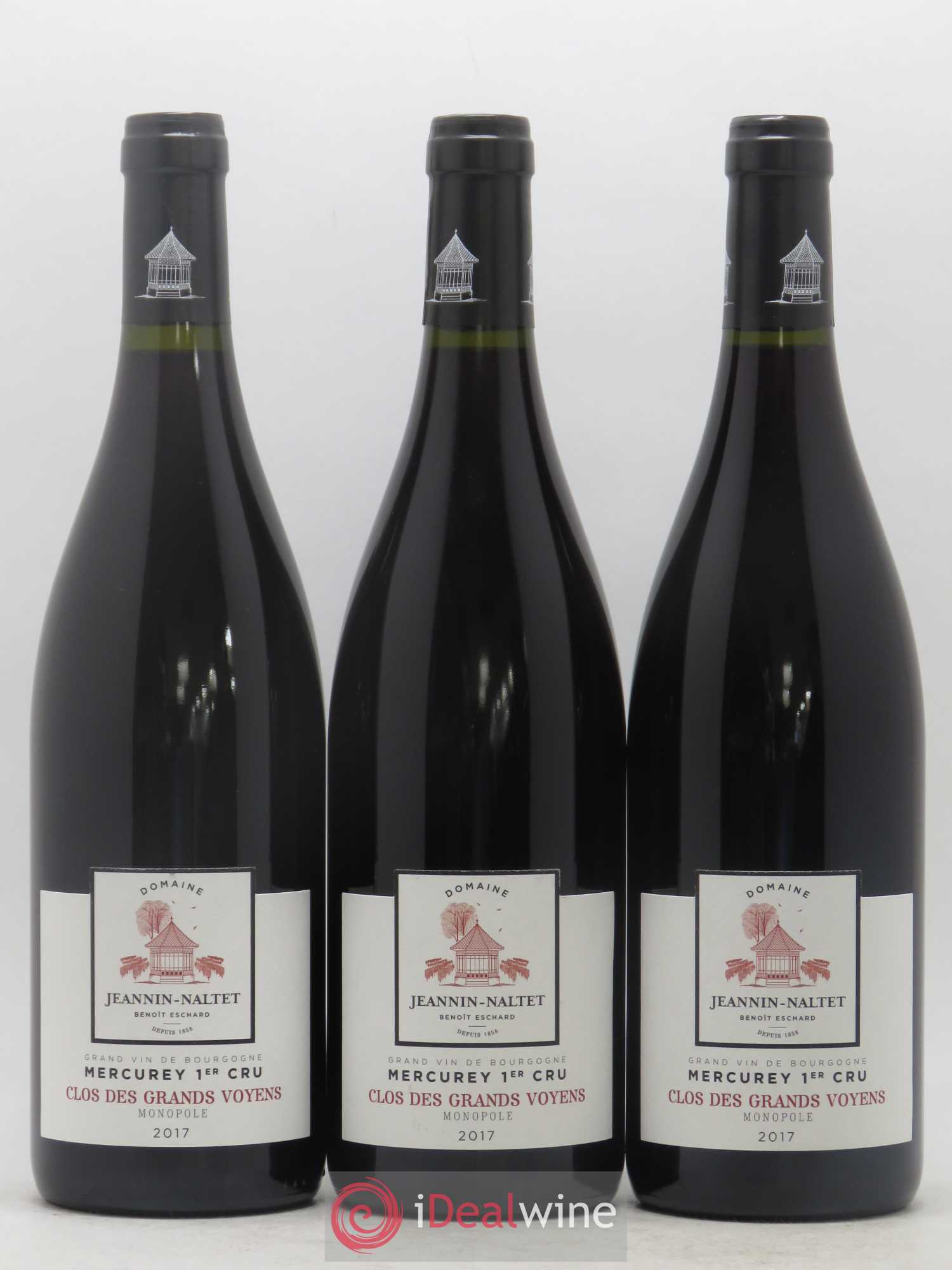 Mercurey 1er Cru Clos des Grands Voyens Monopole Domaine Jeannin-Naltet 2017 - Posten von 3 Flaschen - 0