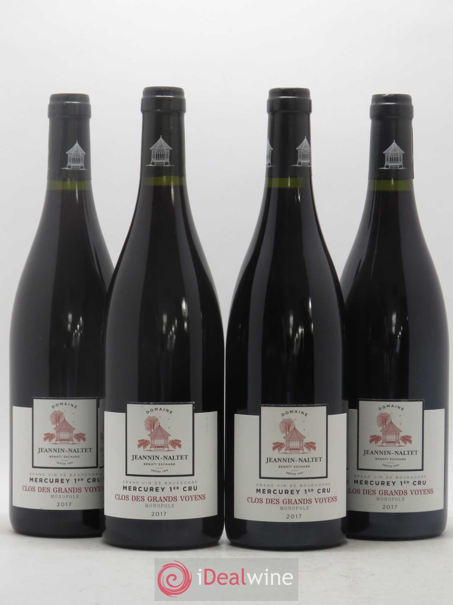 Mercurey 1er Cru Clos des Grands Voyens Monopole Domaine Jeannin-Naltet 2017 - Posten von 4 Flaschen - 0