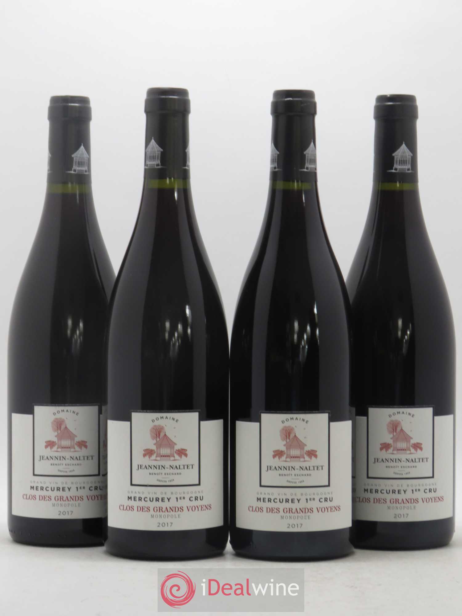 Mercurey 1er Cru Clos des Grands Voyens Monopole Domaine Jeannin-Naltet 2017 - Posten von 4 Flaschen - 0