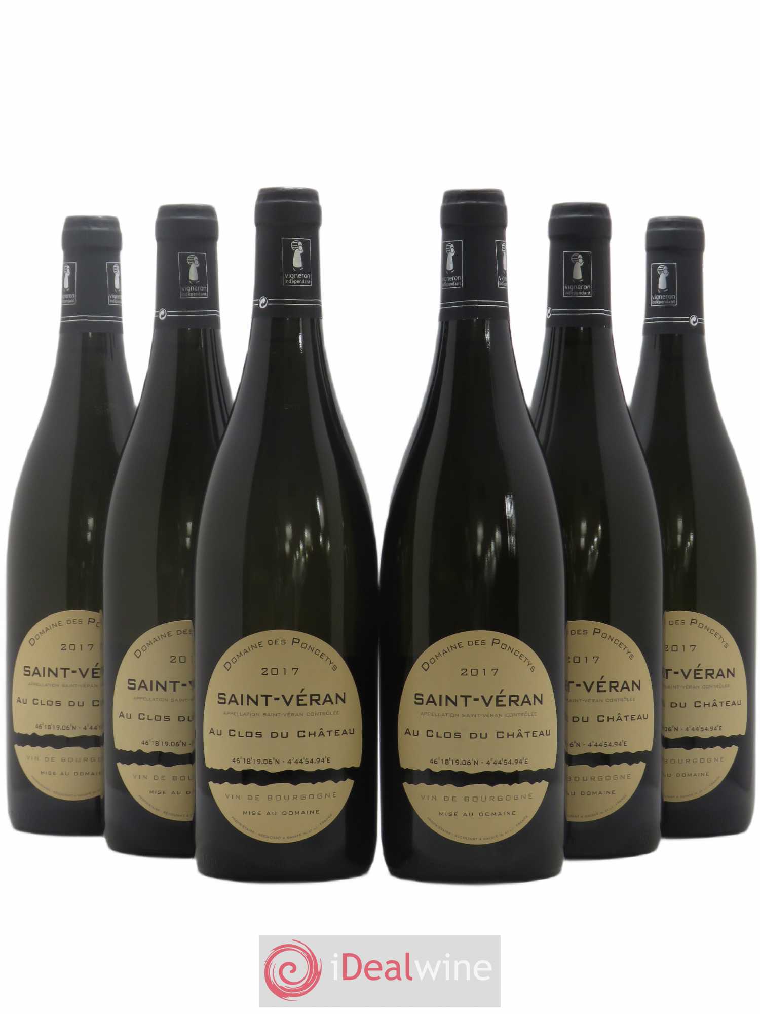 Saint-Véran Au Clos du Château Domaine des Poncetys 2017 - Posten von 6 Flaschen - 0