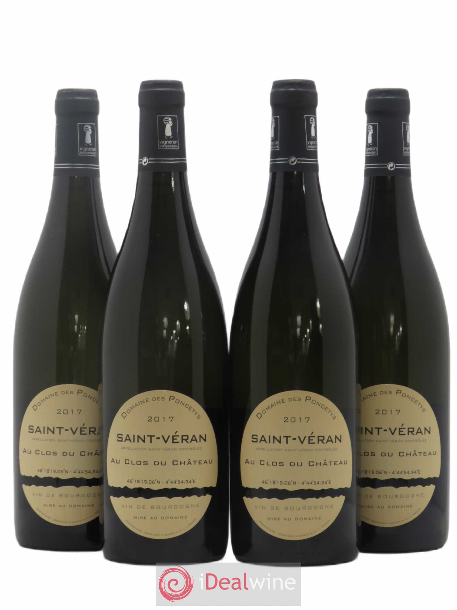 Saint-Véran Au Clos du Château Domaine des Poncetys 2017 - Posten von 4 Flaschen - 0