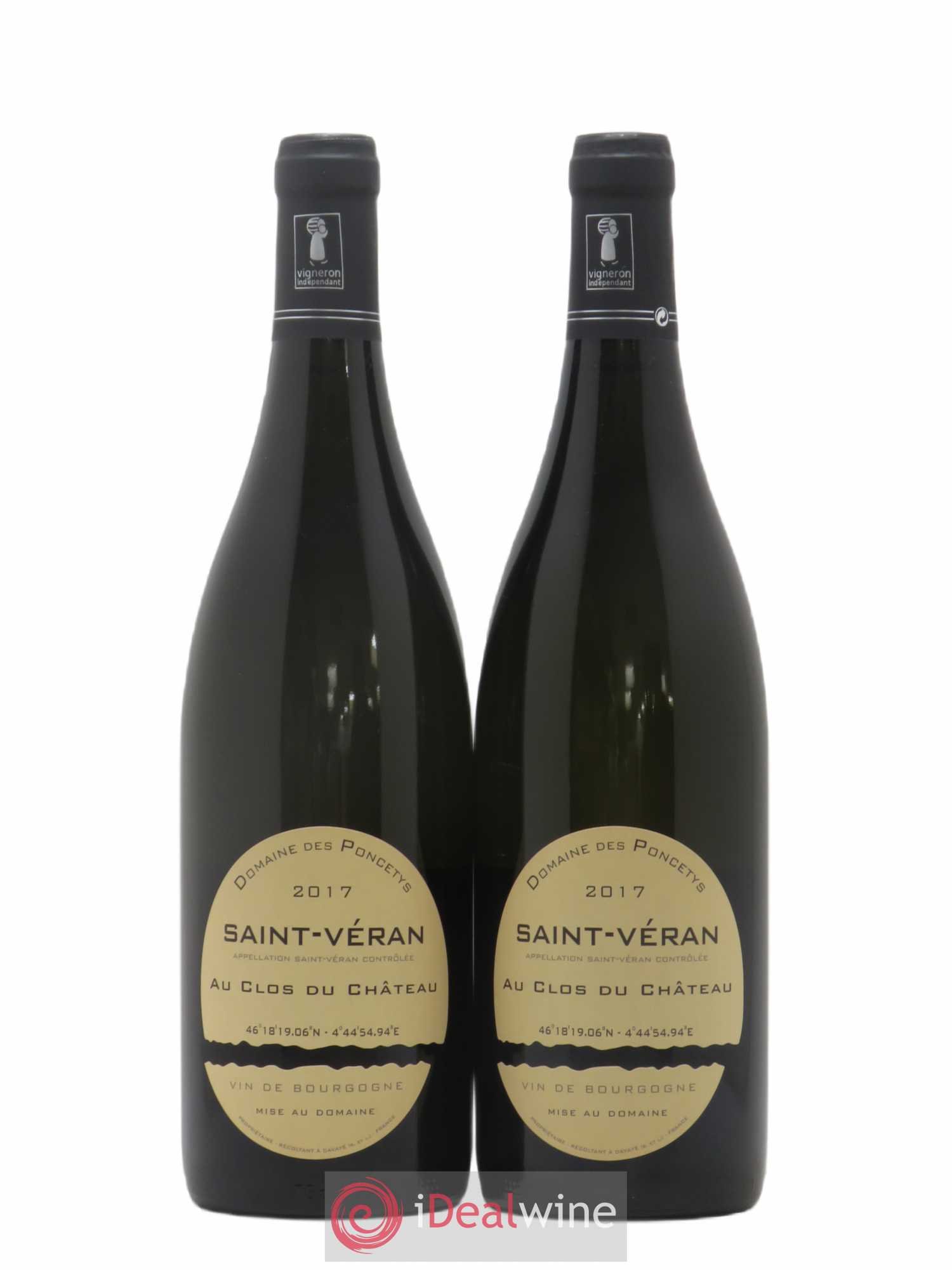 Saint-Véran Au Clos du Château Domaine des Poncetys 2017 - Posten von 2 Flaschen - 0