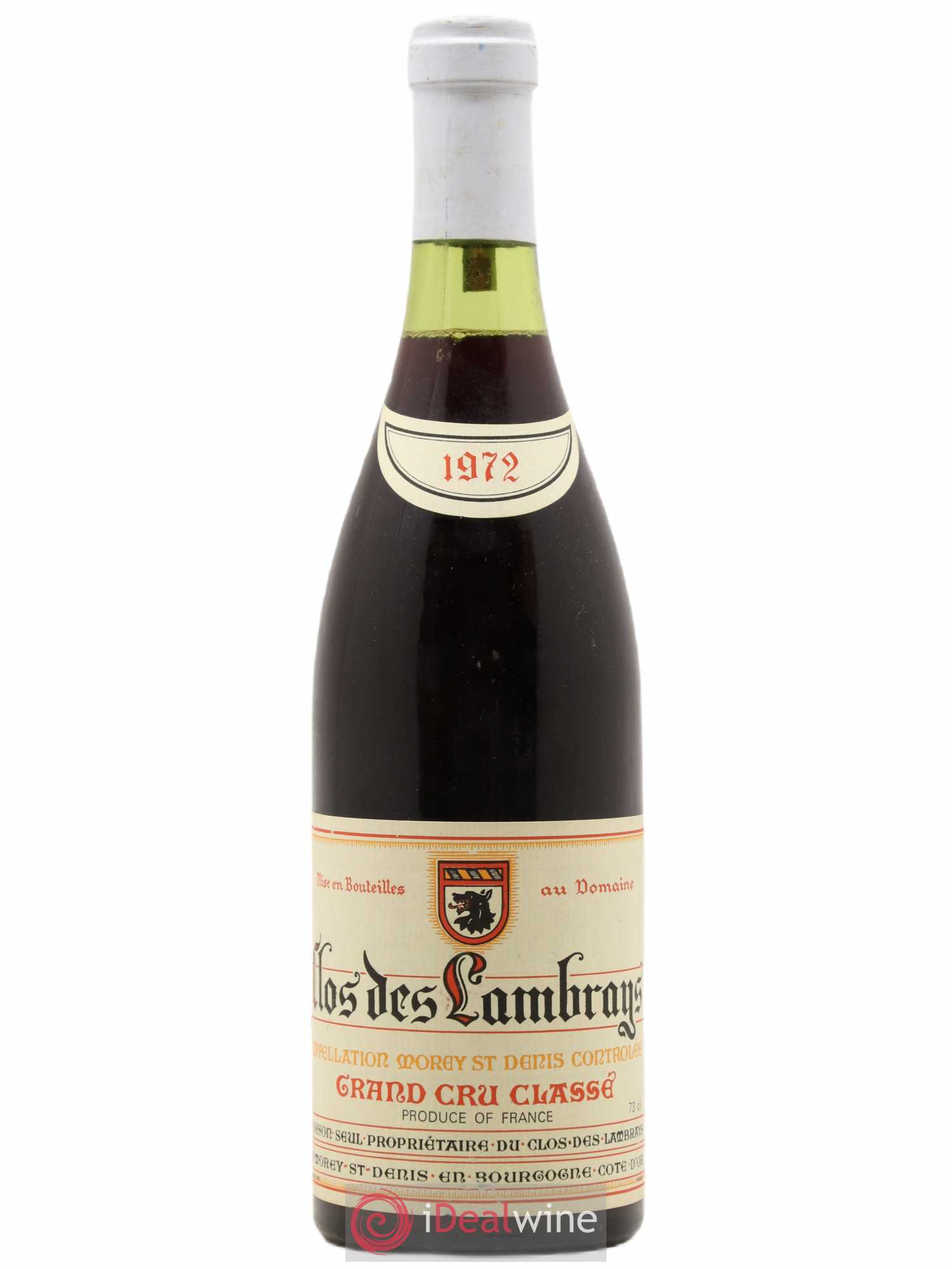 Clos des Lambrays Grand Cru Domaine des Lambrays 1972 - Lot de 1 bouteille - 0