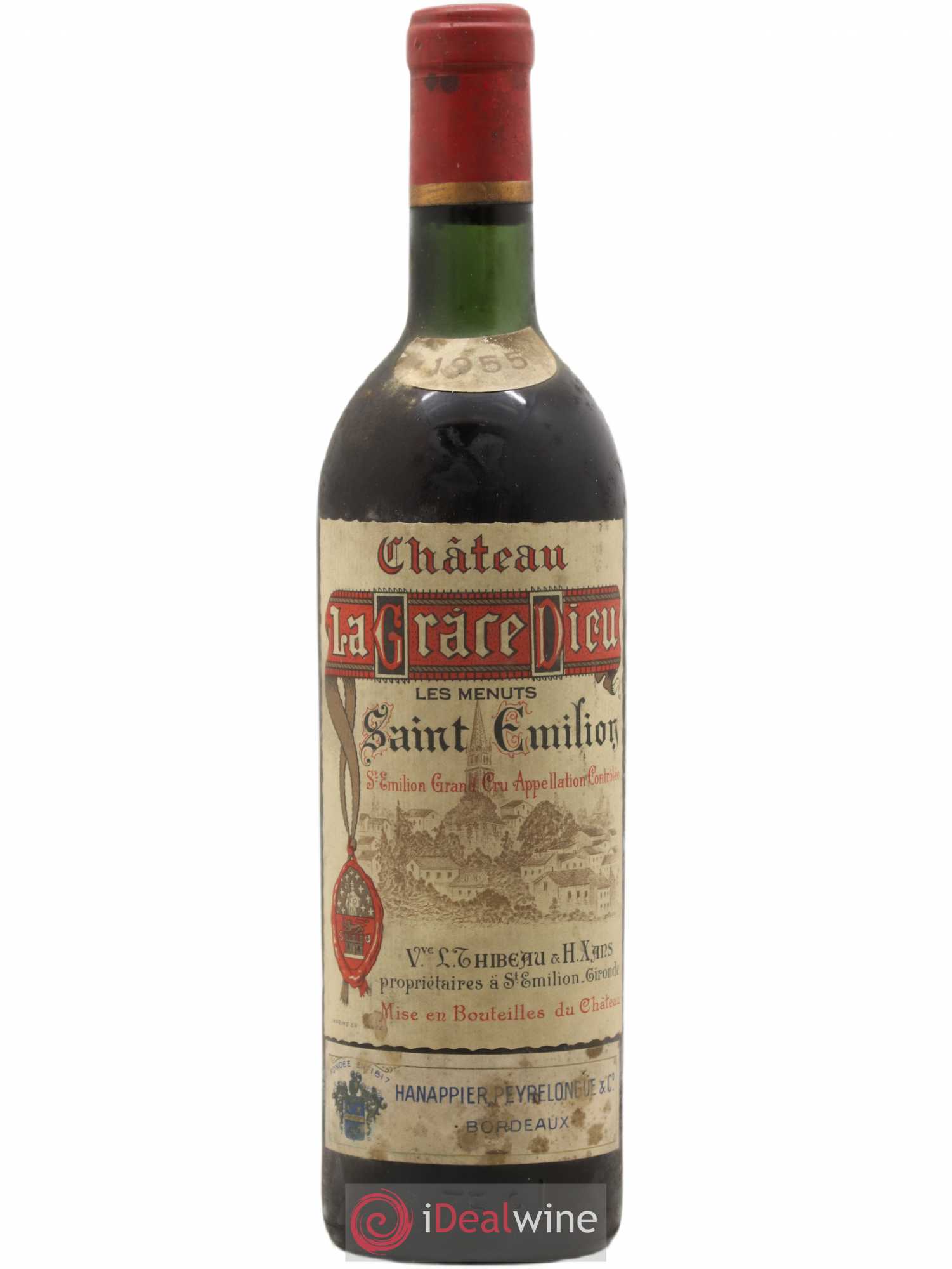 Château la Grâce Dieu les Menuts 1955 - Lot de 1 bouteille - 0