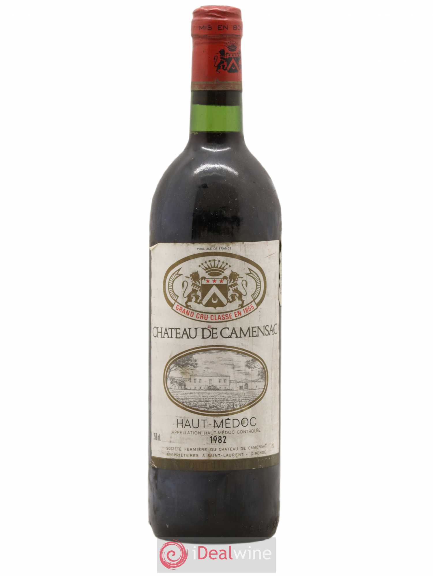 Château Camensac 5ème Grand Cru Classé 1982 - Lot de 1 bouteille - 0