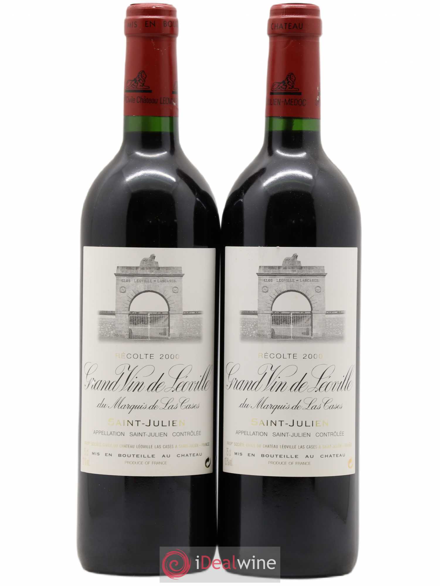 Château Léoville Las Cases 2ème Grand Cru Classé 2000 - Lot de 2 bouteilles - 0