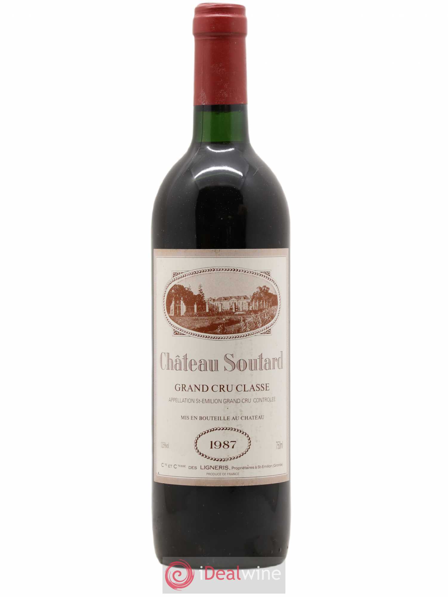Château Soutard Grand Cru Classé 1987 - Lot de 1 bouteille - 0