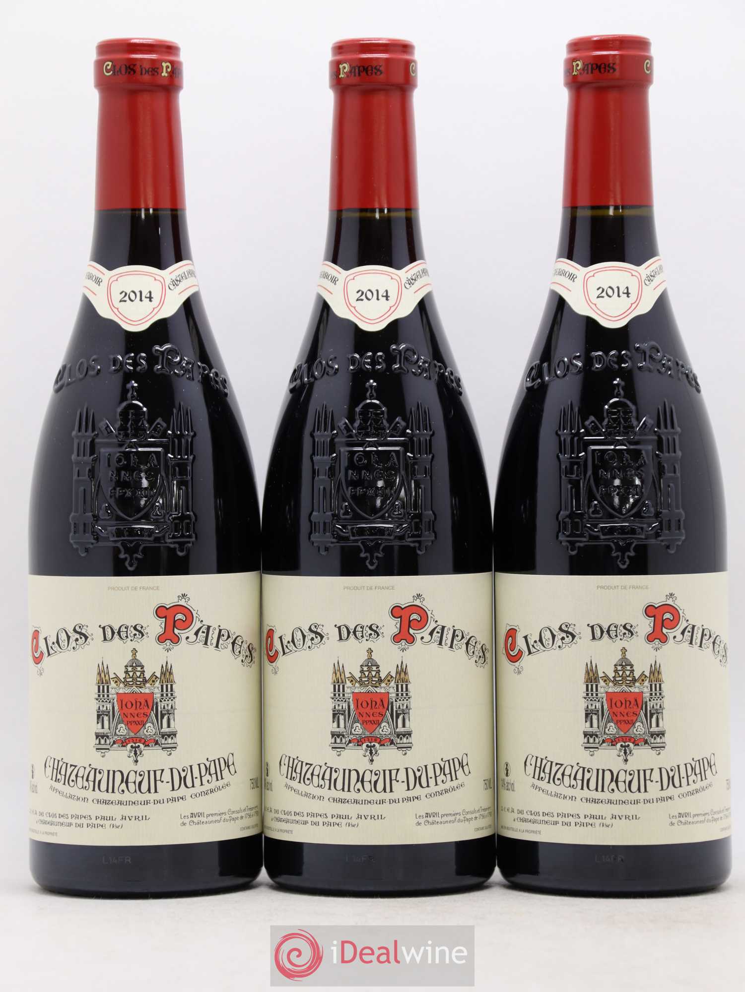 Châteauneuf-du-Pape Clos des Papes - Paul Avril 2014 - Lot de 6 bouteilles - 1